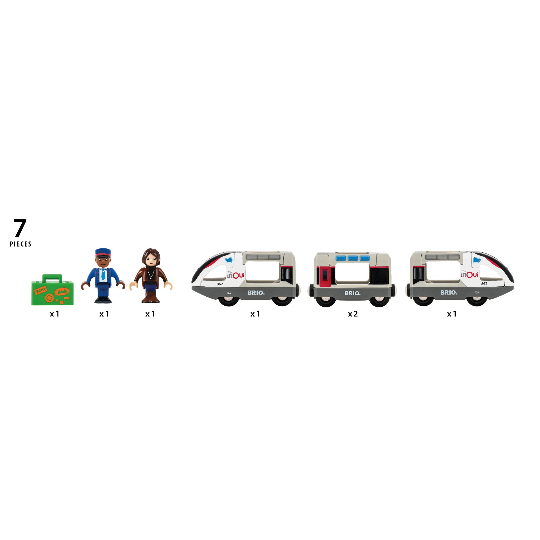 BRIO World TGV High Speed Train 7 Piece Set