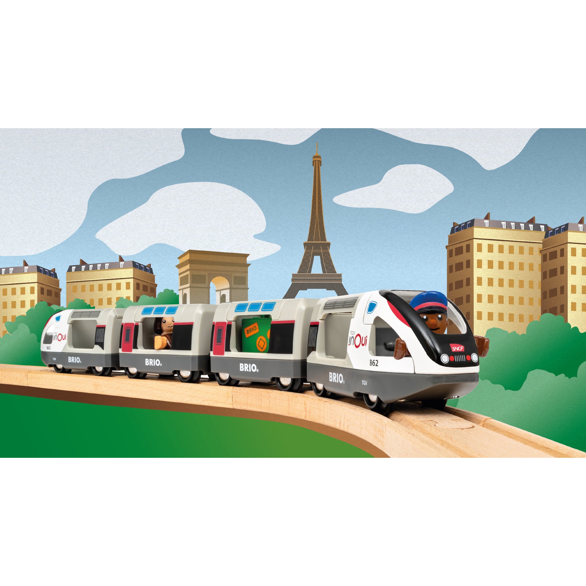 BRIO World TGV High Speed Train 7 Piece Set