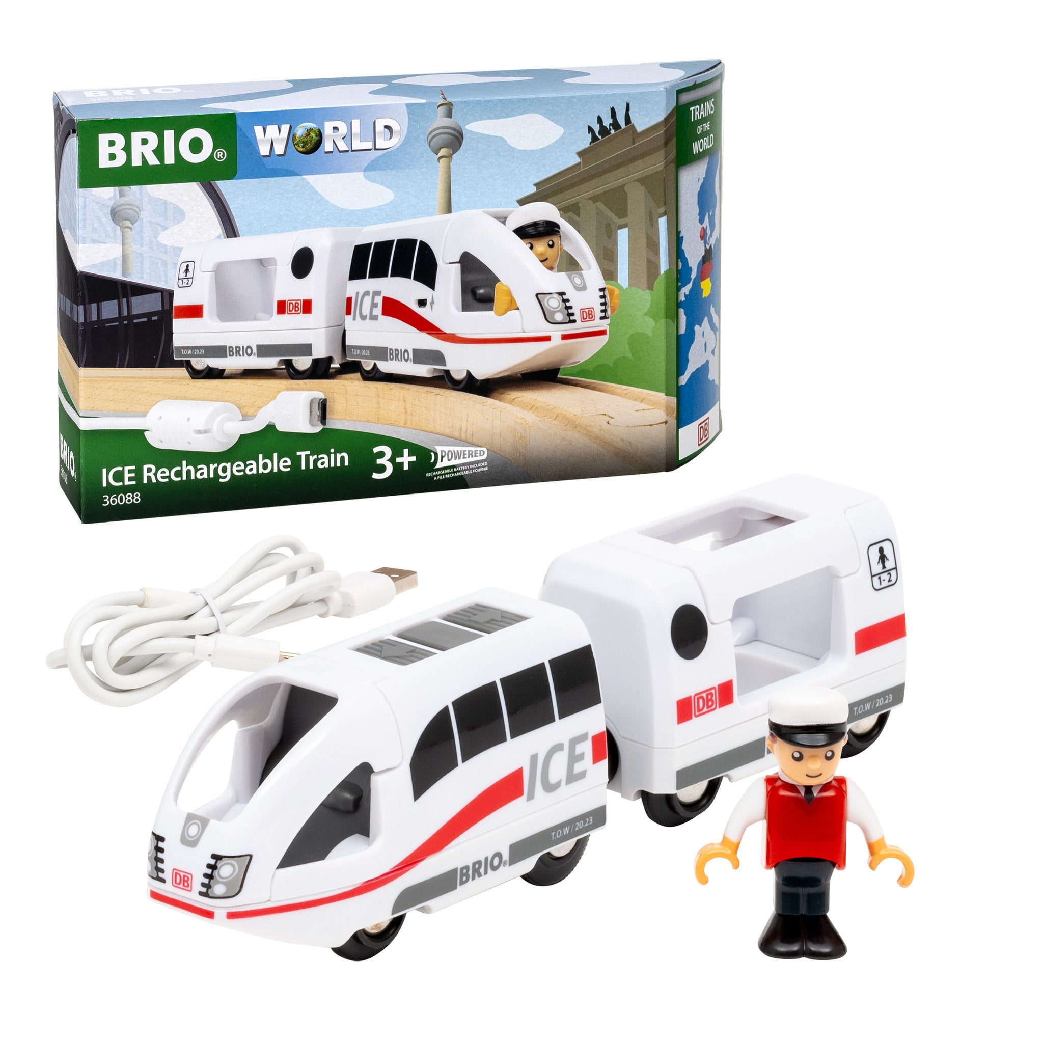 BRIO World ICE Rechargeable Train 3 Piece Set
