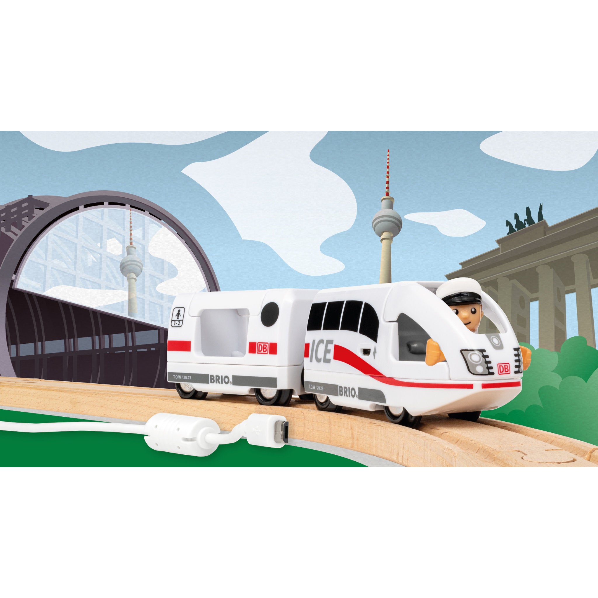 BRIO World ICE Rechargeable Train 3 Piece Set