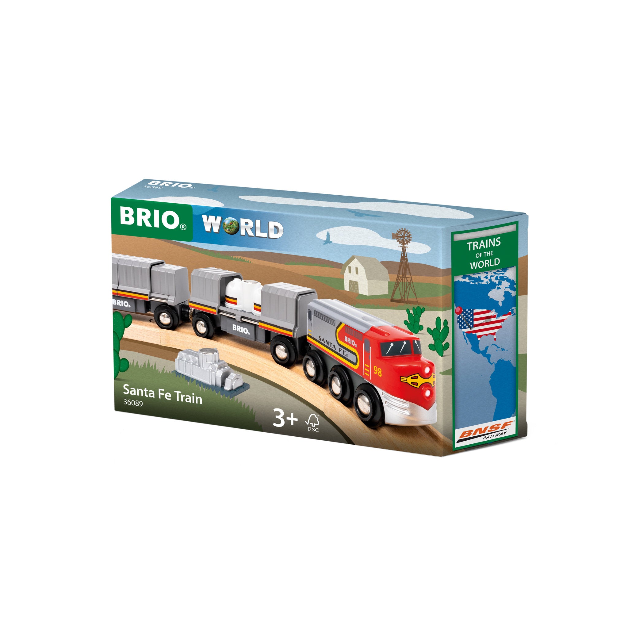 BRIO World Trains of the World Santa Fe Train
