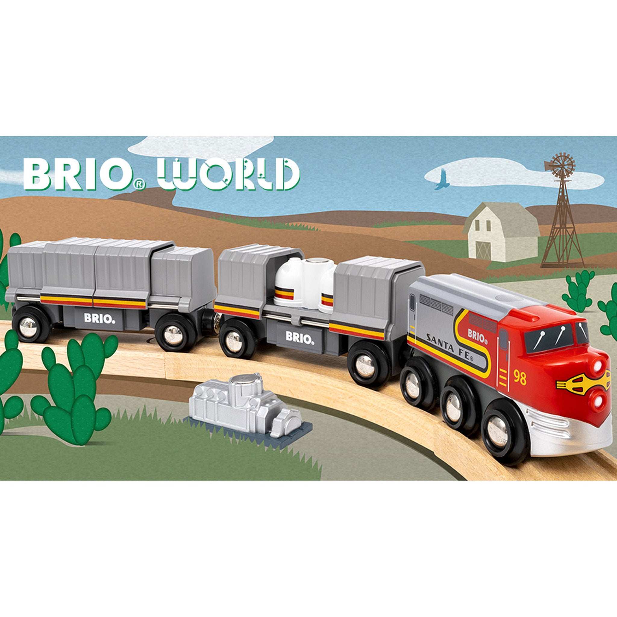 BRIO World Trains of the World Santa Fe Train