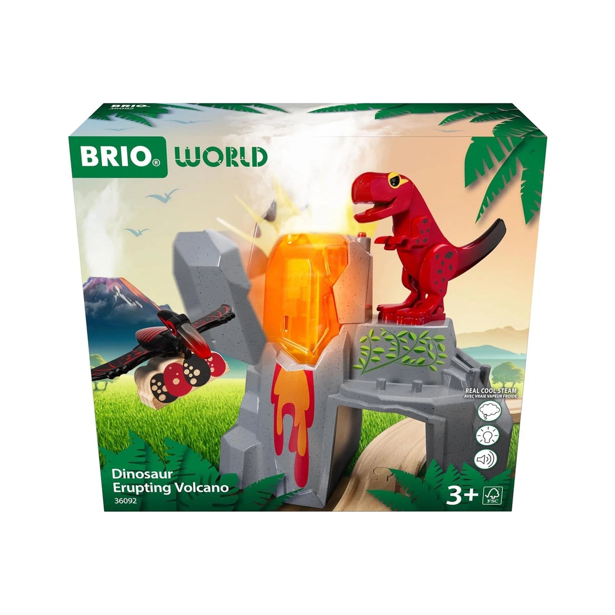 BRIO World Dinosaur Erupting Volcano 5 Piece Set
