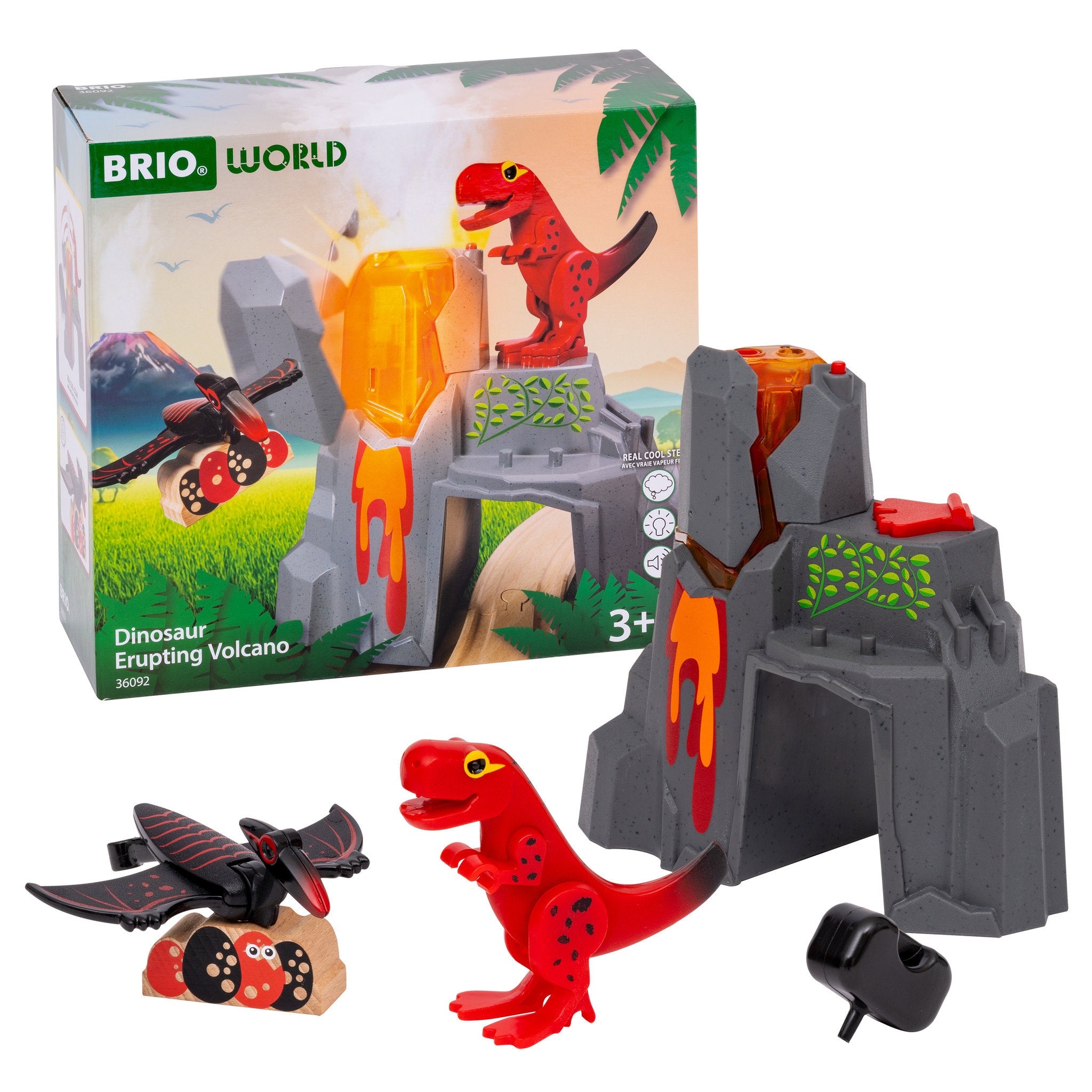 BRIO World Dinosaur Erupting Volcano 5 Piece Set