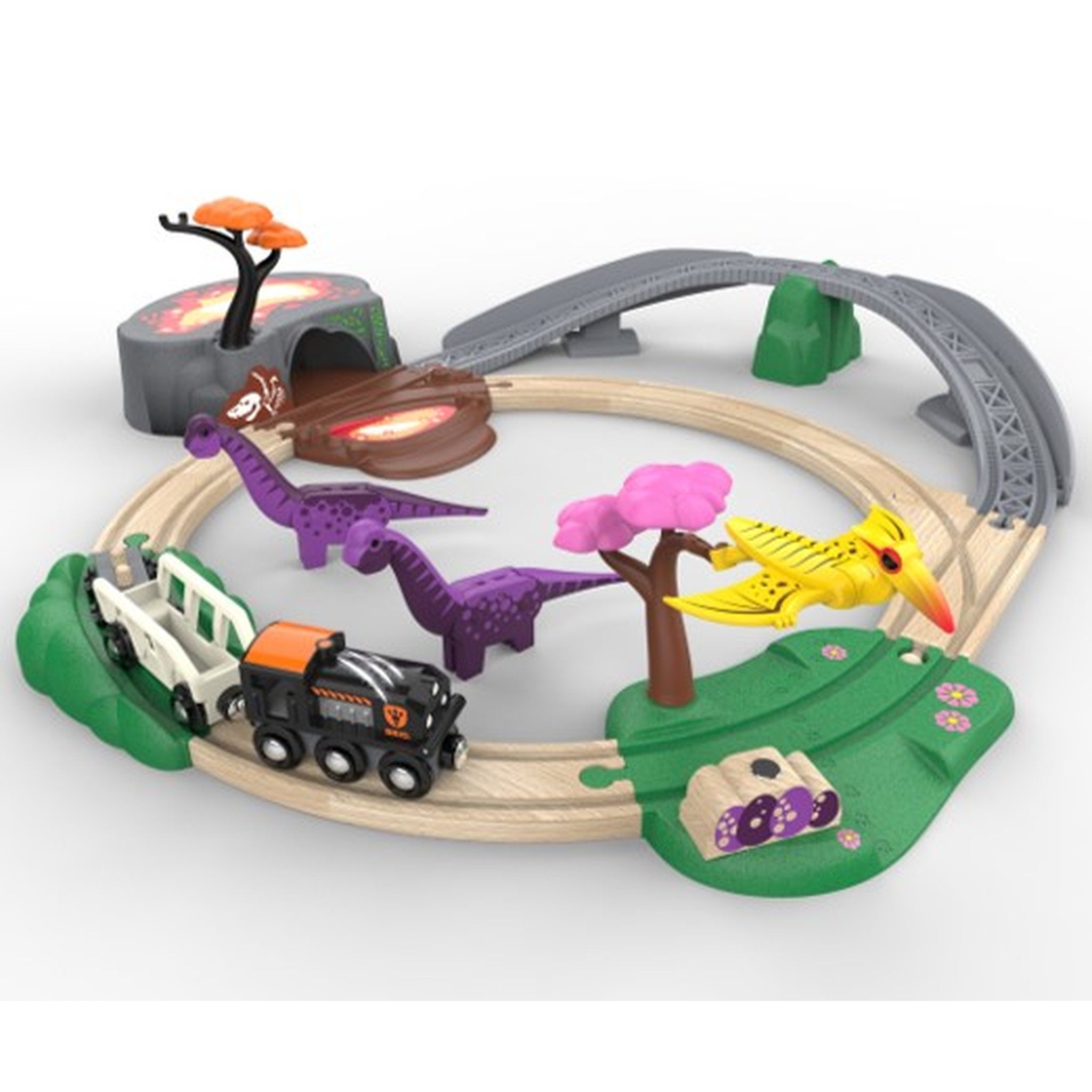 BRIO World Dinosaur Adventure Train Set 21 Piece Set