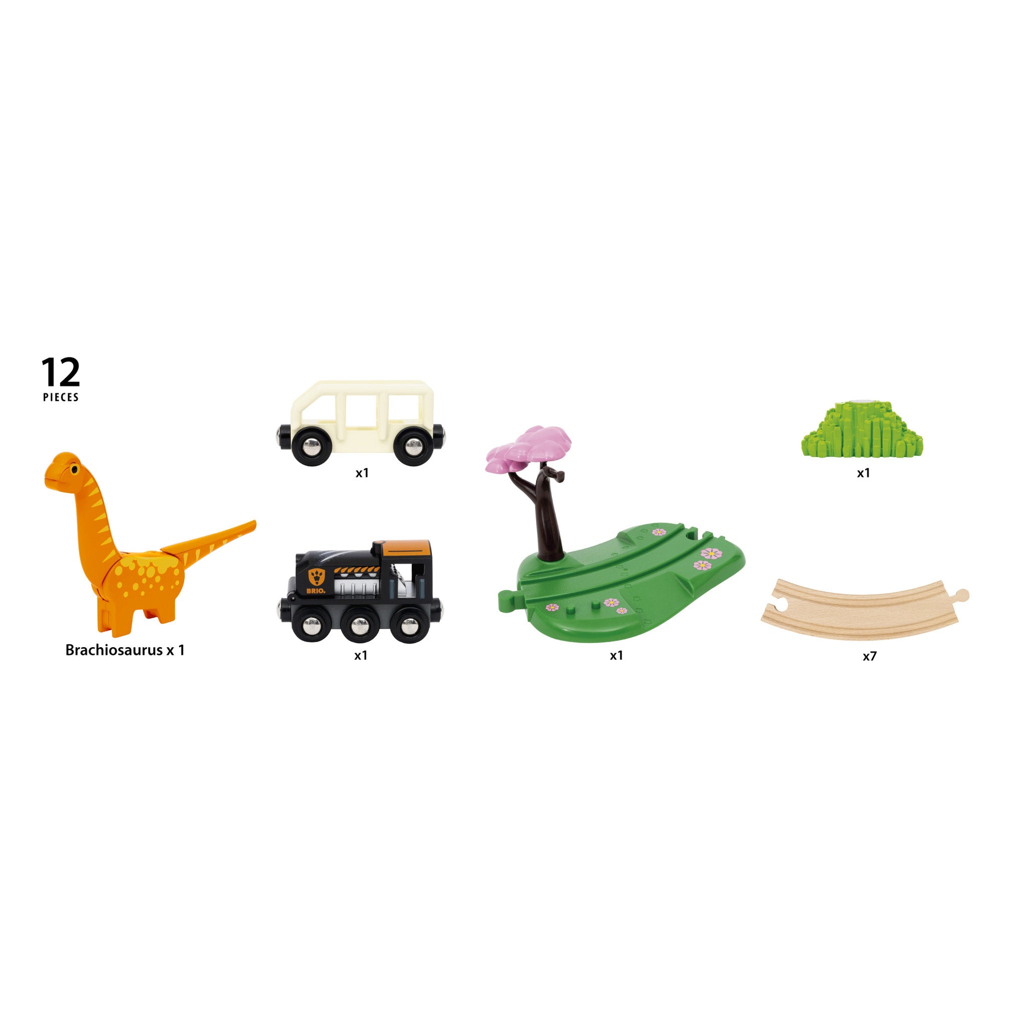 BRIO World Dinosaur Circle Train Set 12 Piece Set