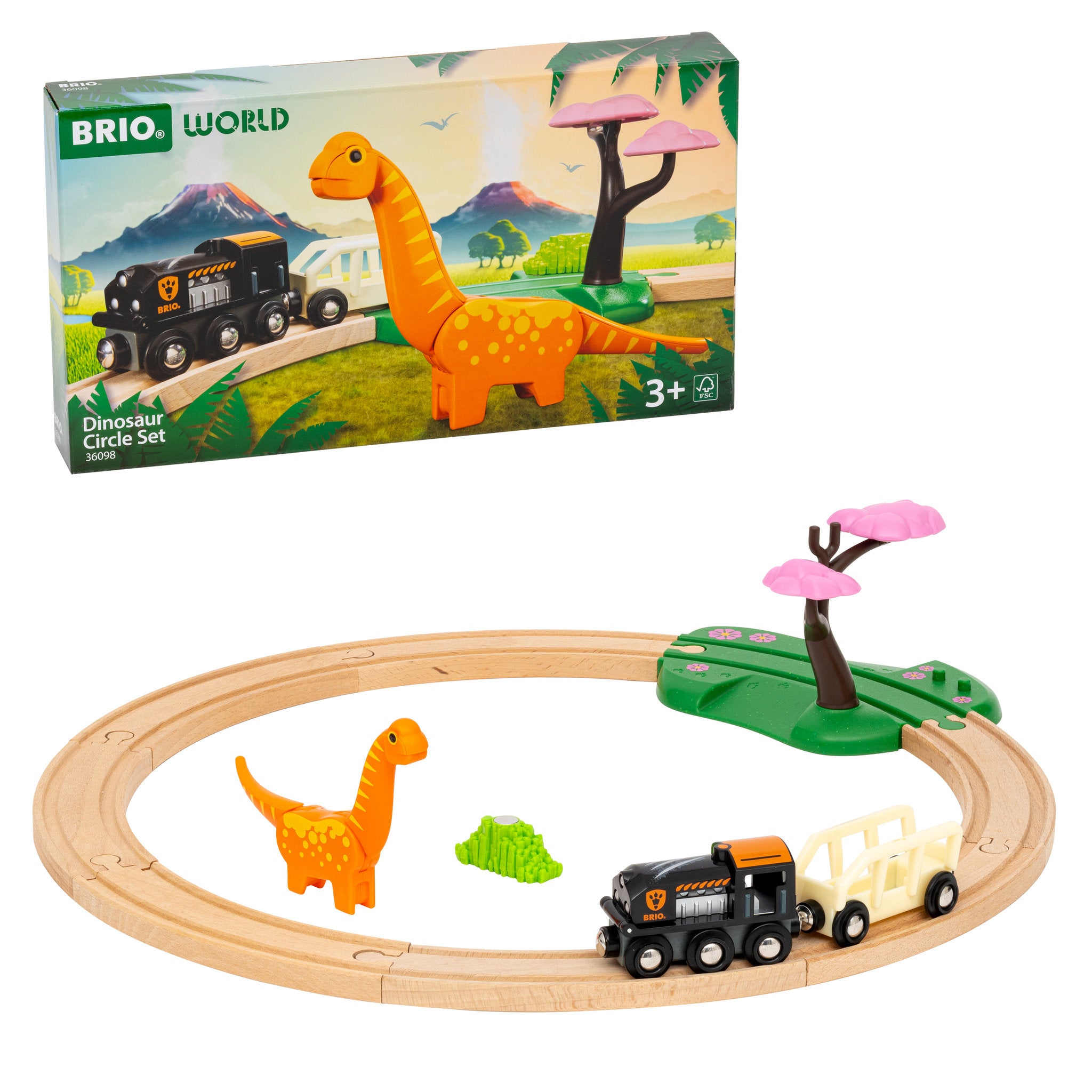 BRIO World Dinosaur Circle Train Set 12 Piece Set