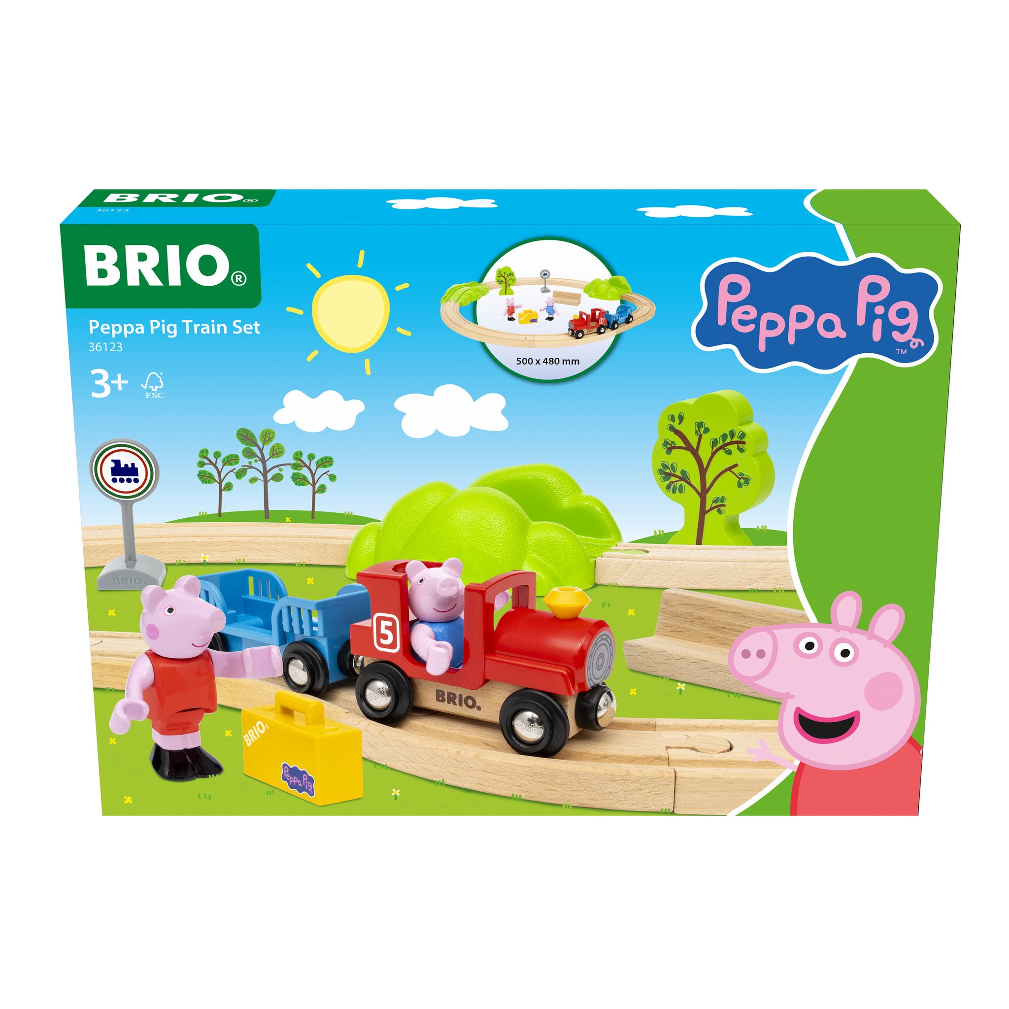BRIO Peppa Pig Train Set 18 Pieces