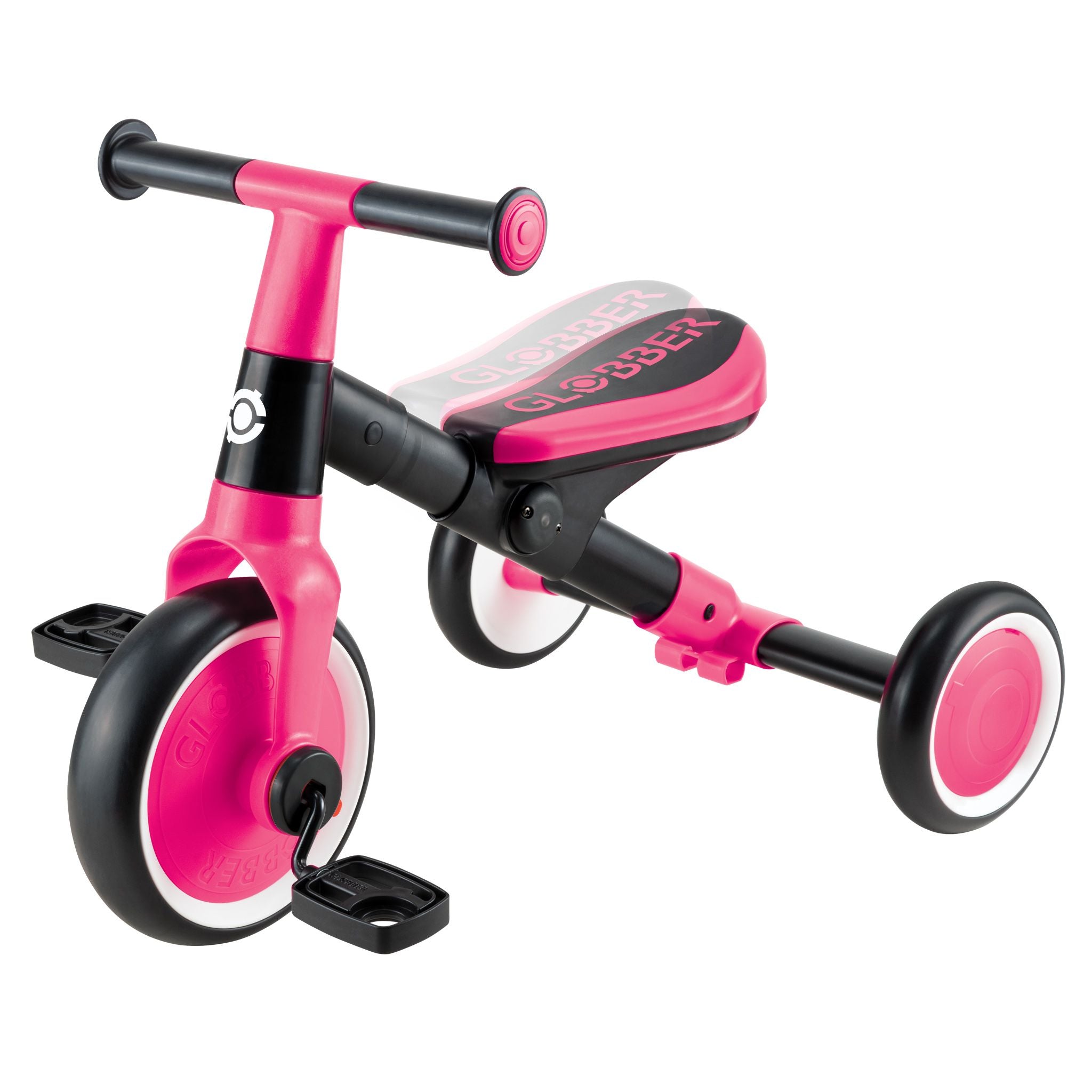 Globber Learning Trike 2 In 1 - Fuchsia Pink - Toyworld Australia