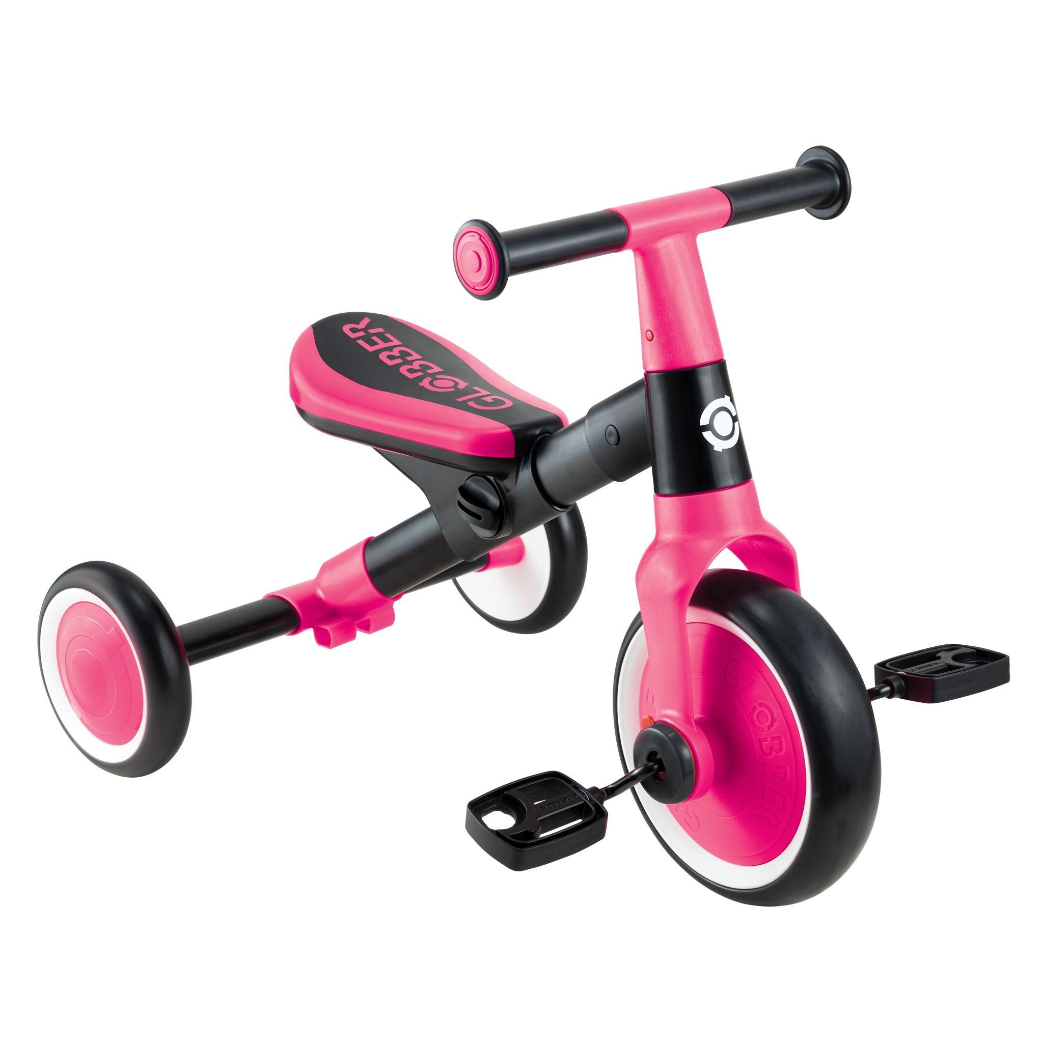 Globber Learning Trike 2 In 1 - Fuchsia Pink - Toyworld Australia