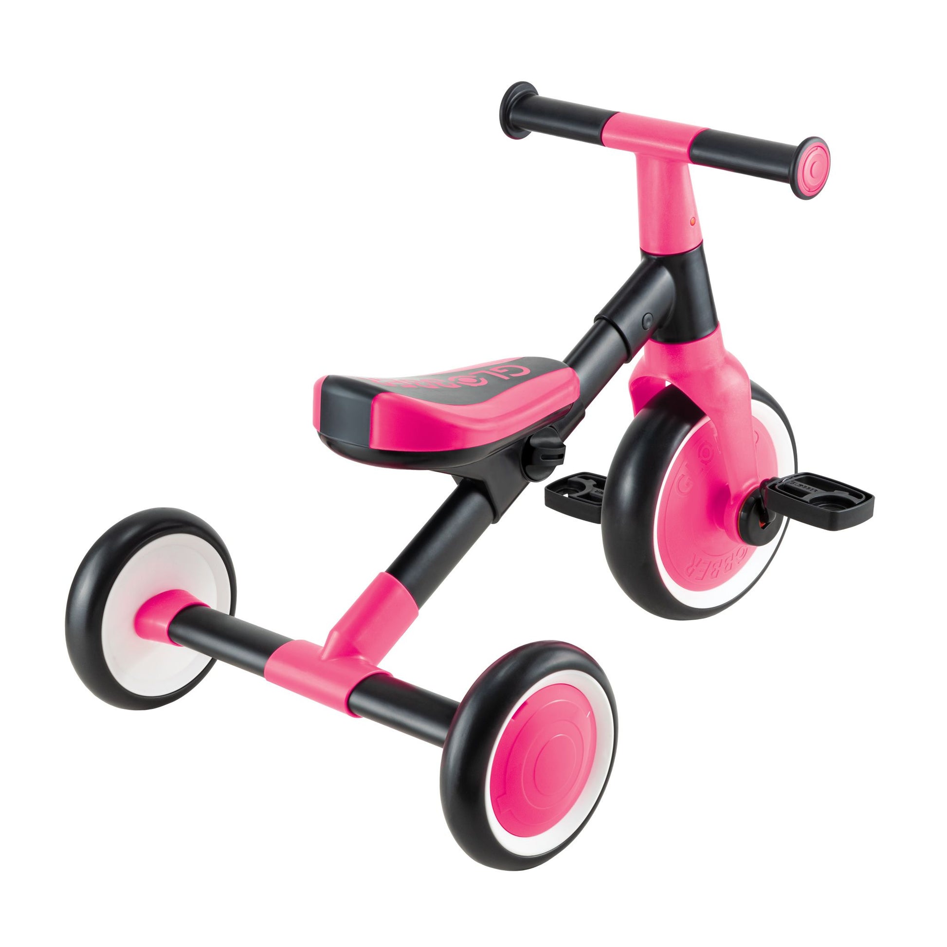 Globber Learning Trike 2 In 1 - Fuchsia Pink - Toyworld Australia