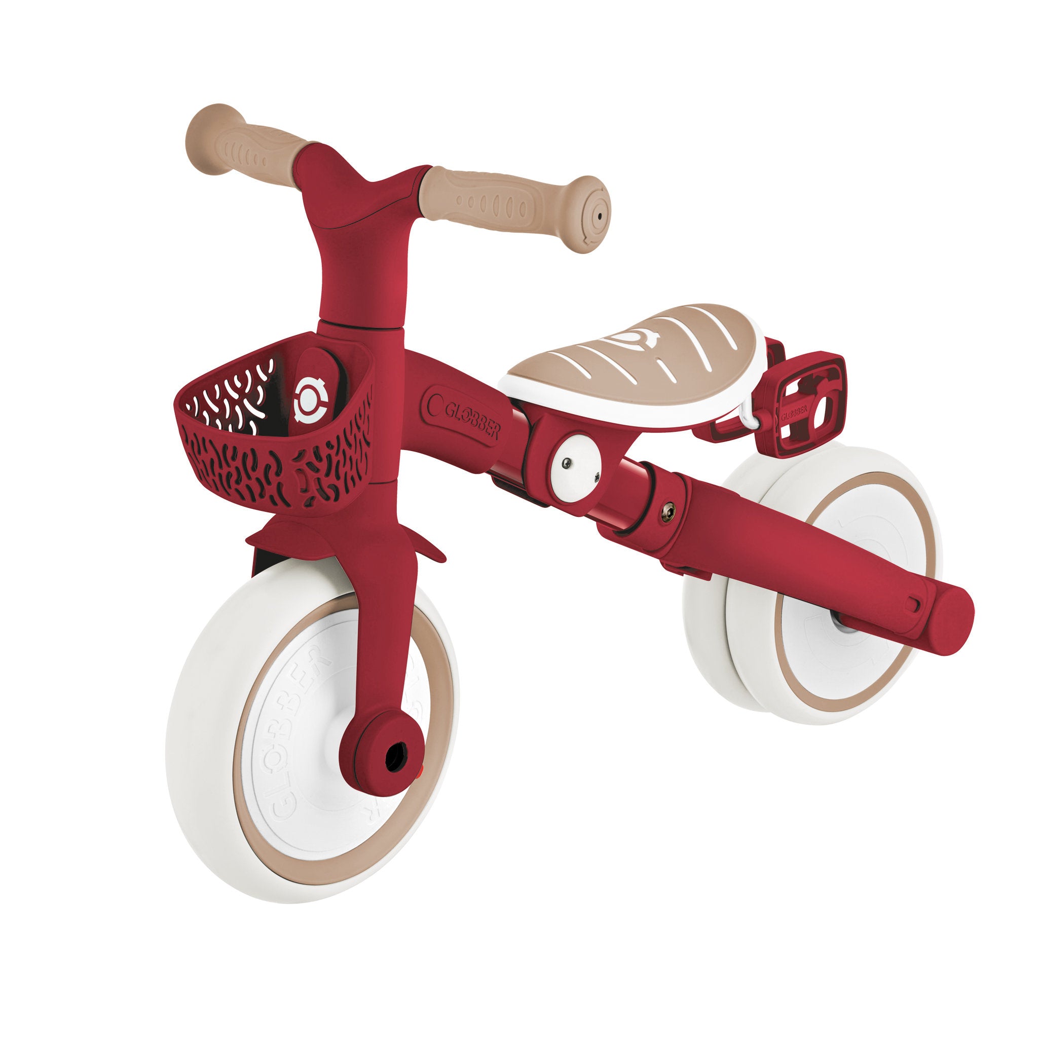 Globber Learning Trike 3 in 1 Plus Ecologic - Vintage Red