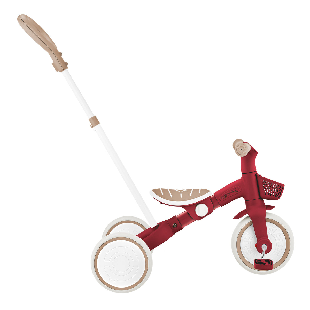 Globber Learning Trike 3 in 1 Plus Ecologic - Vintage Red