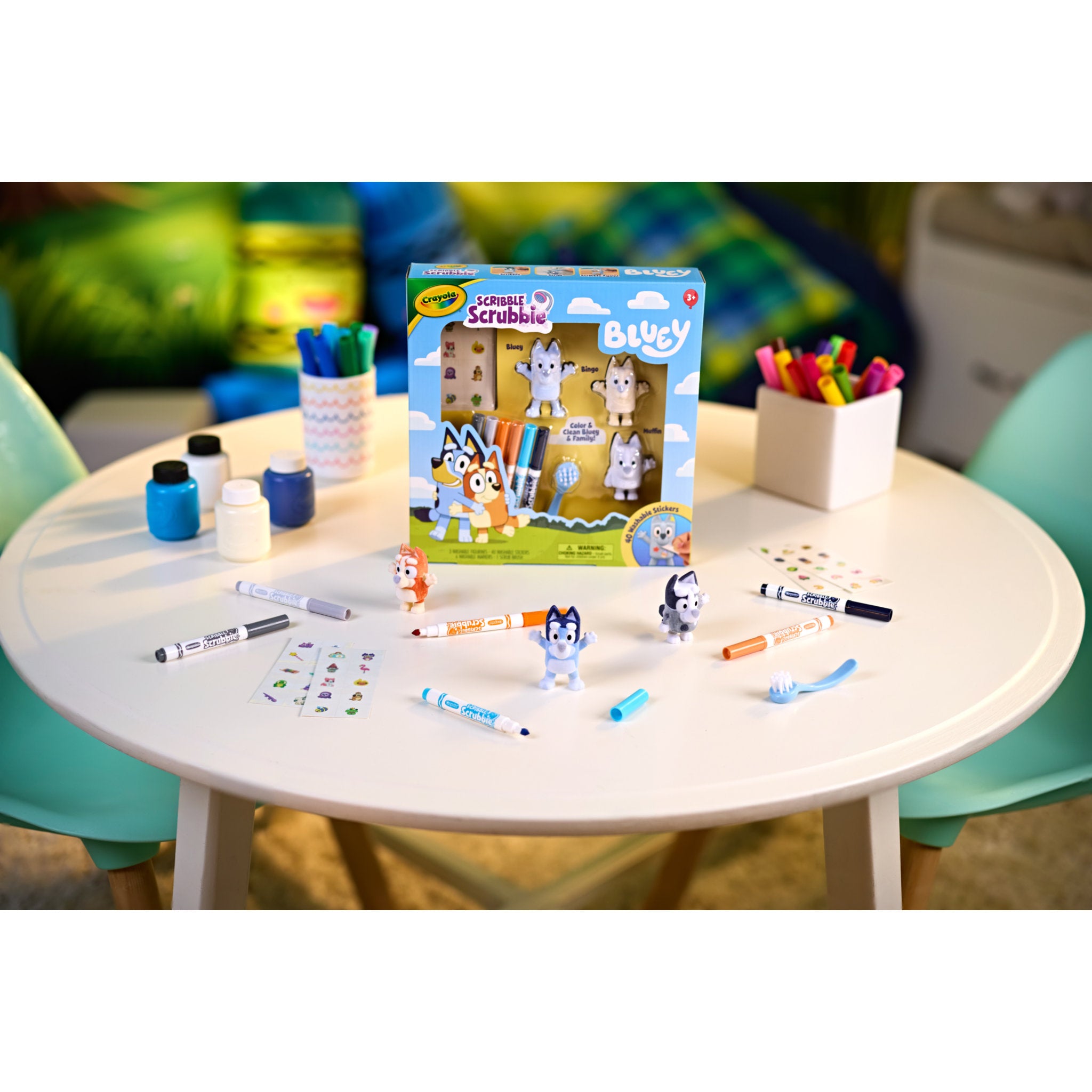 Crayola Scribble Scrubbie Bluey 3 Piece Playset