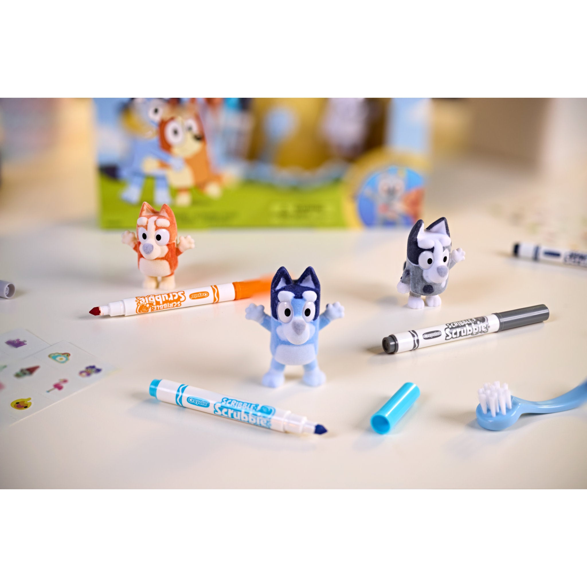 Crayola Scribble Scrubbie Bluey 3 Piece Playset