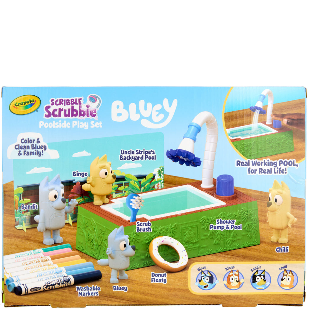 Crayola Scribble Scrubbie Bluey Poolside Playset - 2