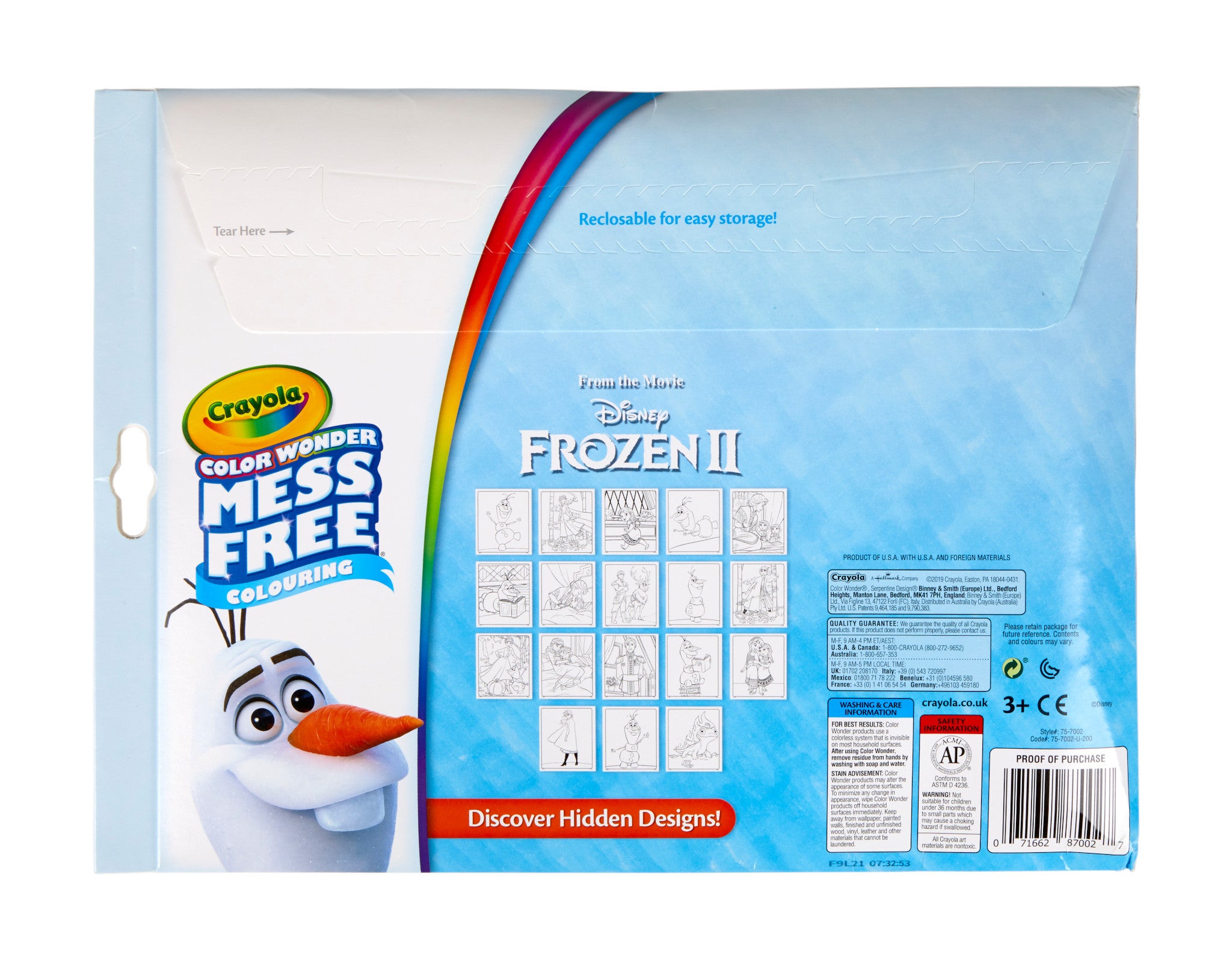 Crayola Colour Wonder Mess Free Disney Frozen II