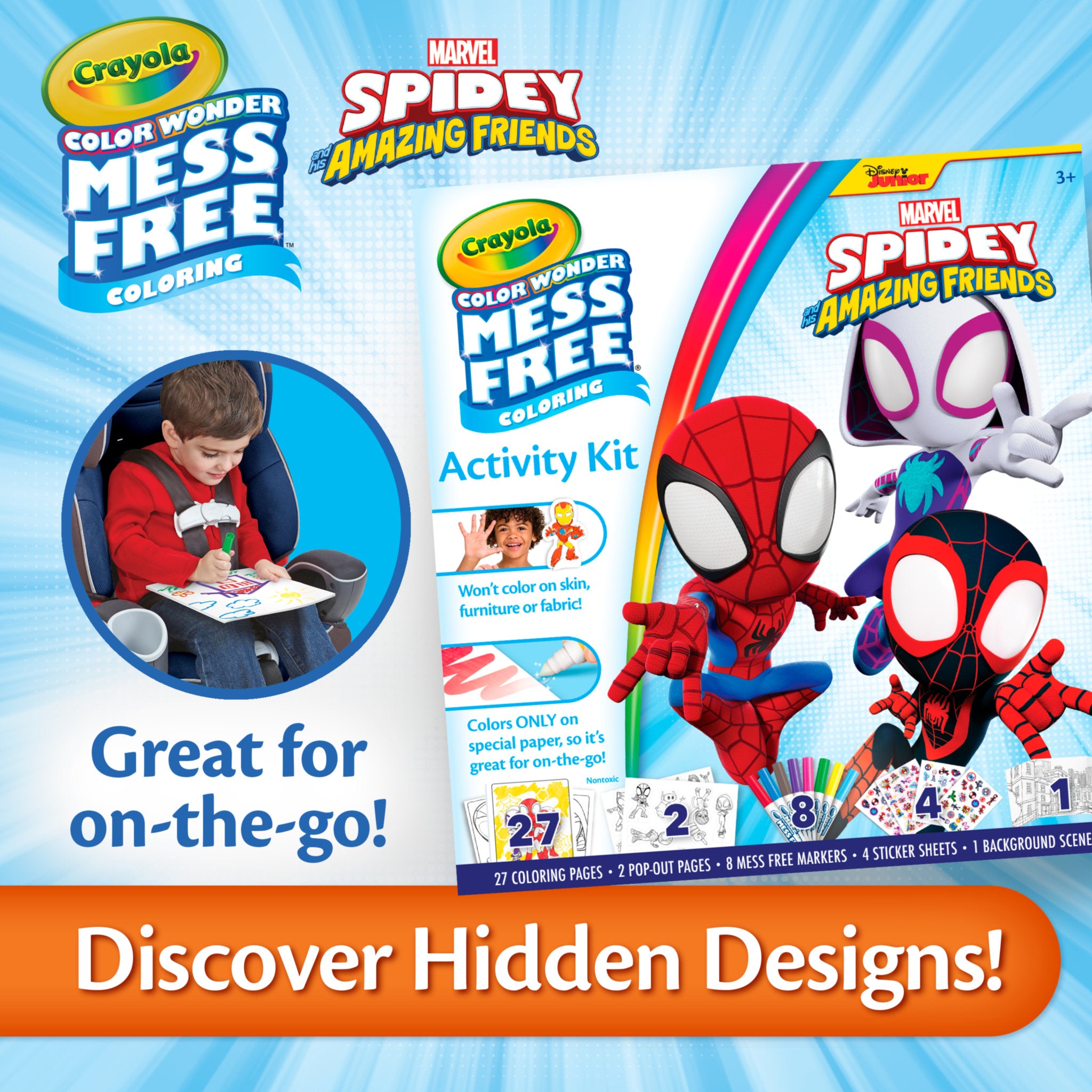 Crayola Color Wonder Activity Kit Spidey and His Amazing Friends