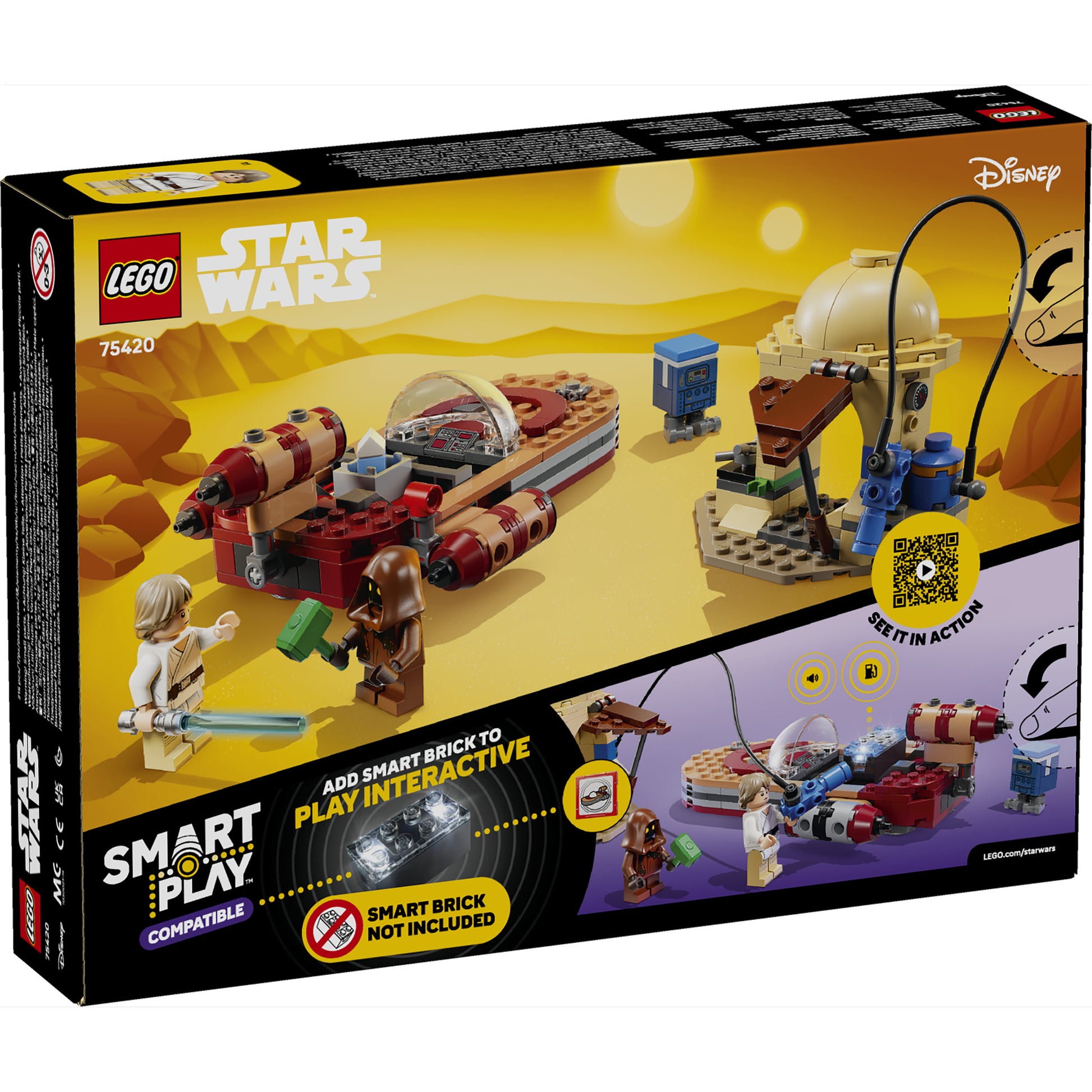 LEGO 75420 Star Wars SMART Play: Luke's Landspeeder - Toyworld Australia
