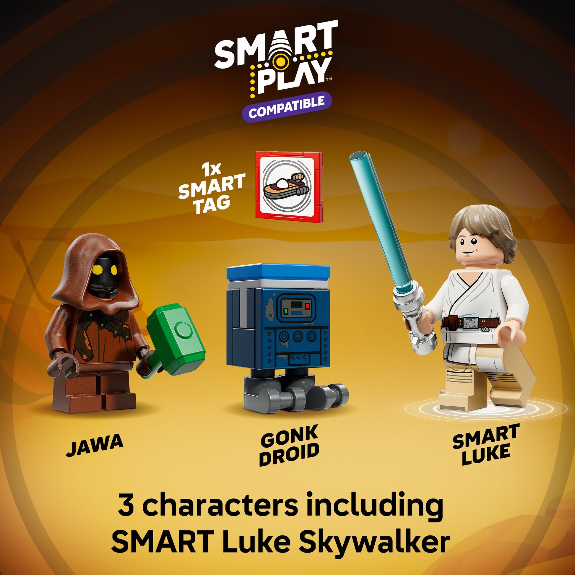 LEGO 75420 Star Wars SMART Play: Luke's Landspeeder - Toyworld Australia