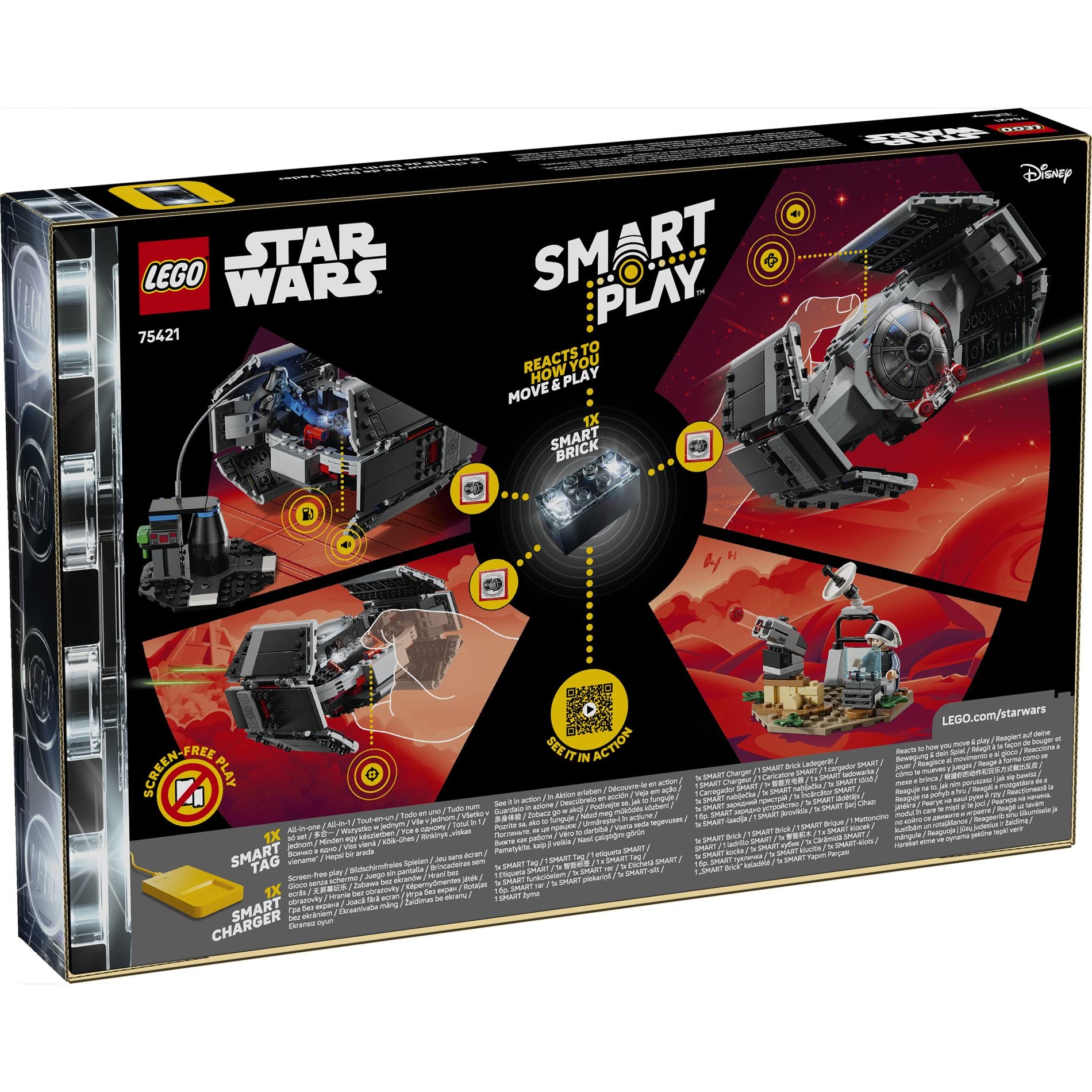 LEGO 75421 Star Wars SMART Play: Darth Vader’s TIE Fighter