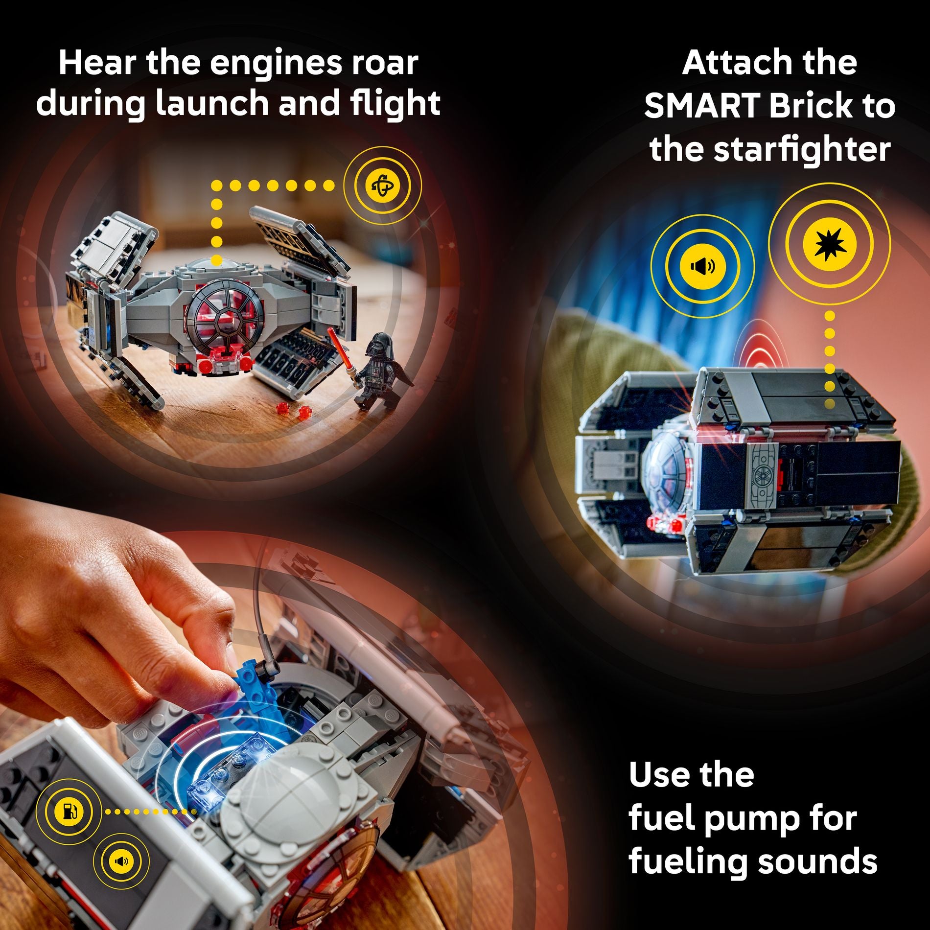 LEGO 75421 Star Wars SMART Play: Darth Vader’s TIE Fighter