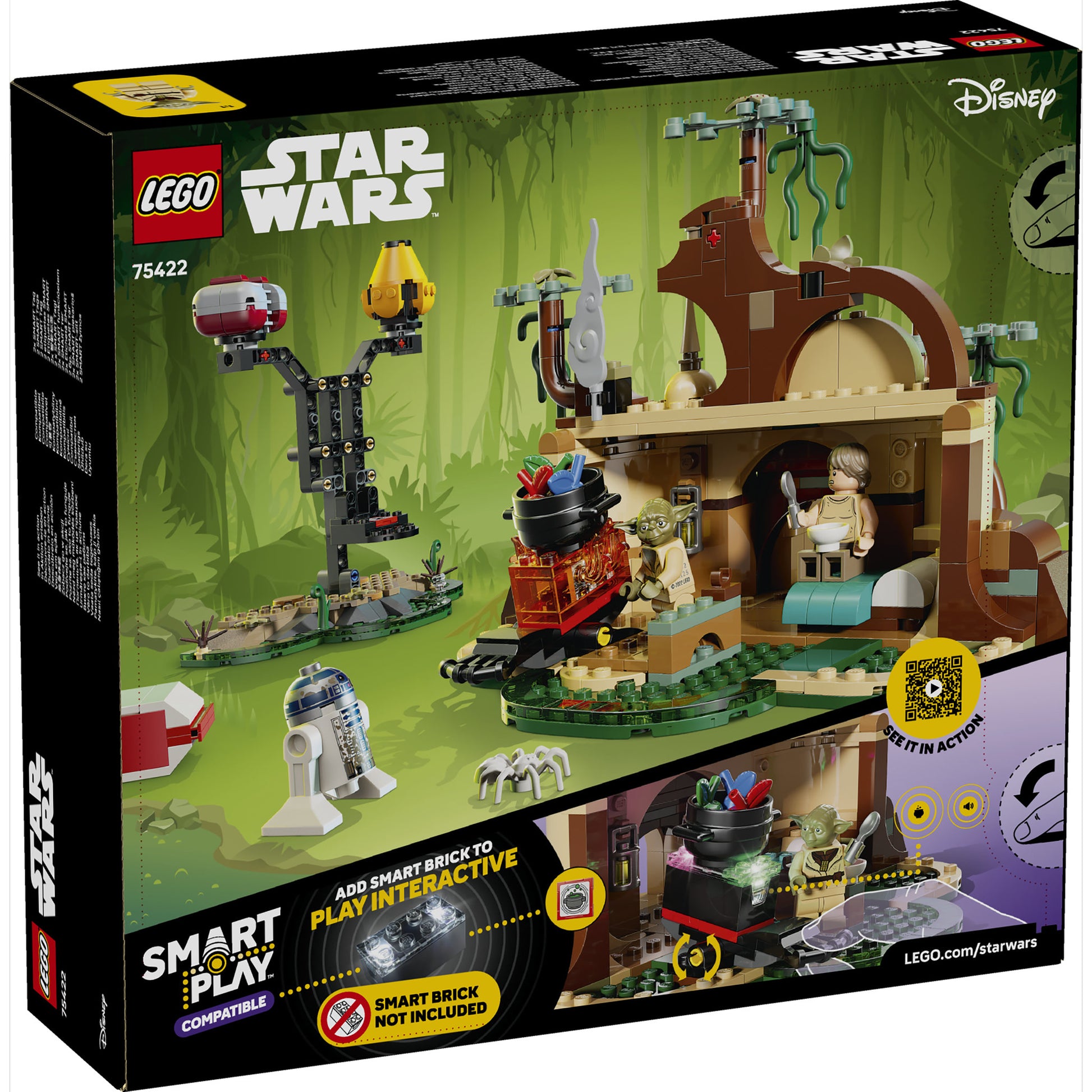 LEGO 75422 Star Wars SMART Play: Yoda's Hut and Jedi Training - Toyworld Australia