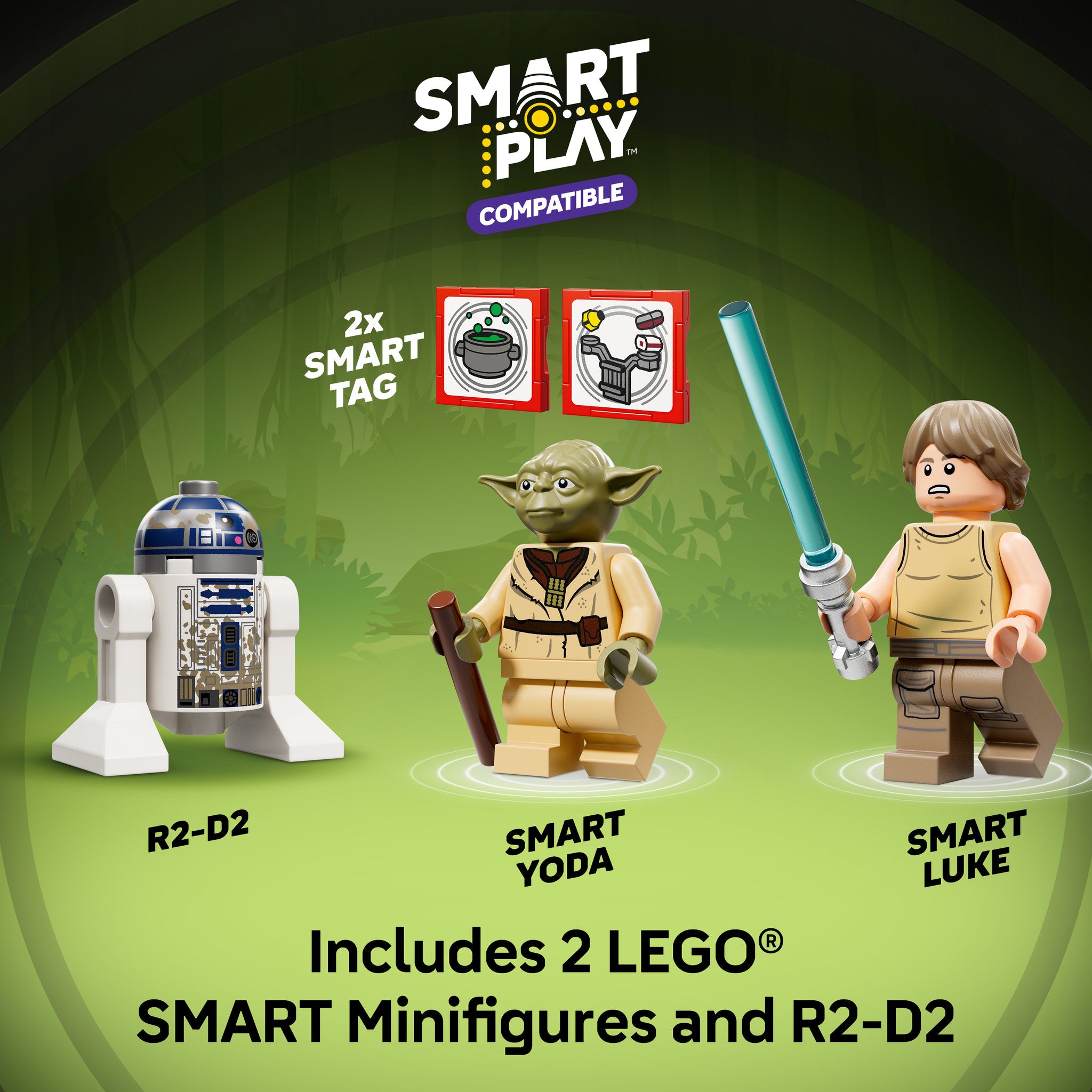 LEGO 75422 Star Wars SMART Play: Yoda's Hut and Jedi Training - Toyworld Australia