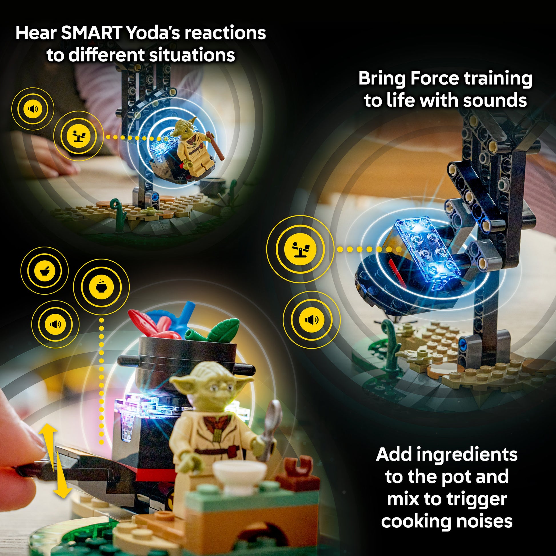 LEGO 75422 Star Wars SMART Play: Yoda's Hut and Jedi Training - Toyworld Australia