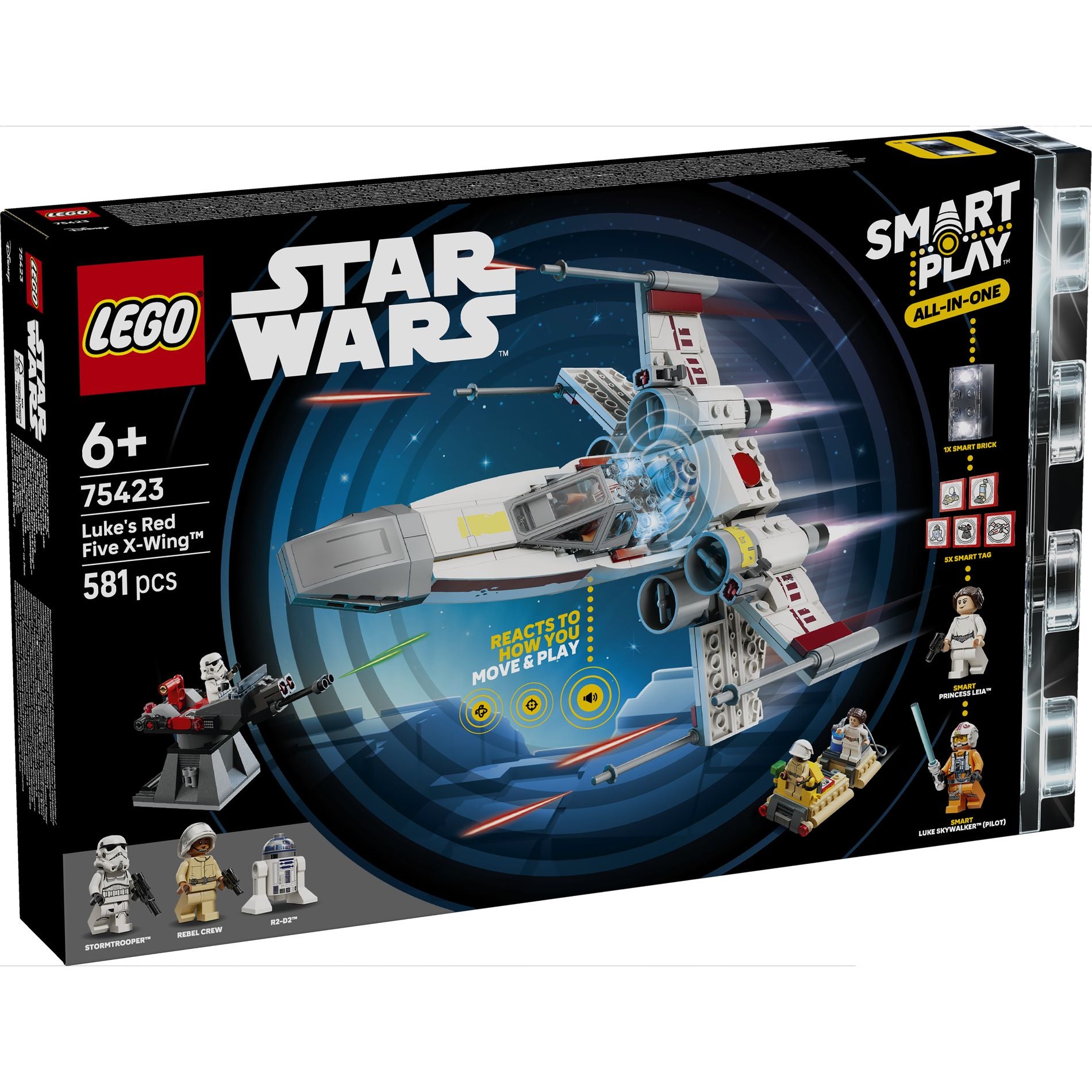 LEGO 75423 Star Wars SMART Play: Luke’s Red Five X-Wing