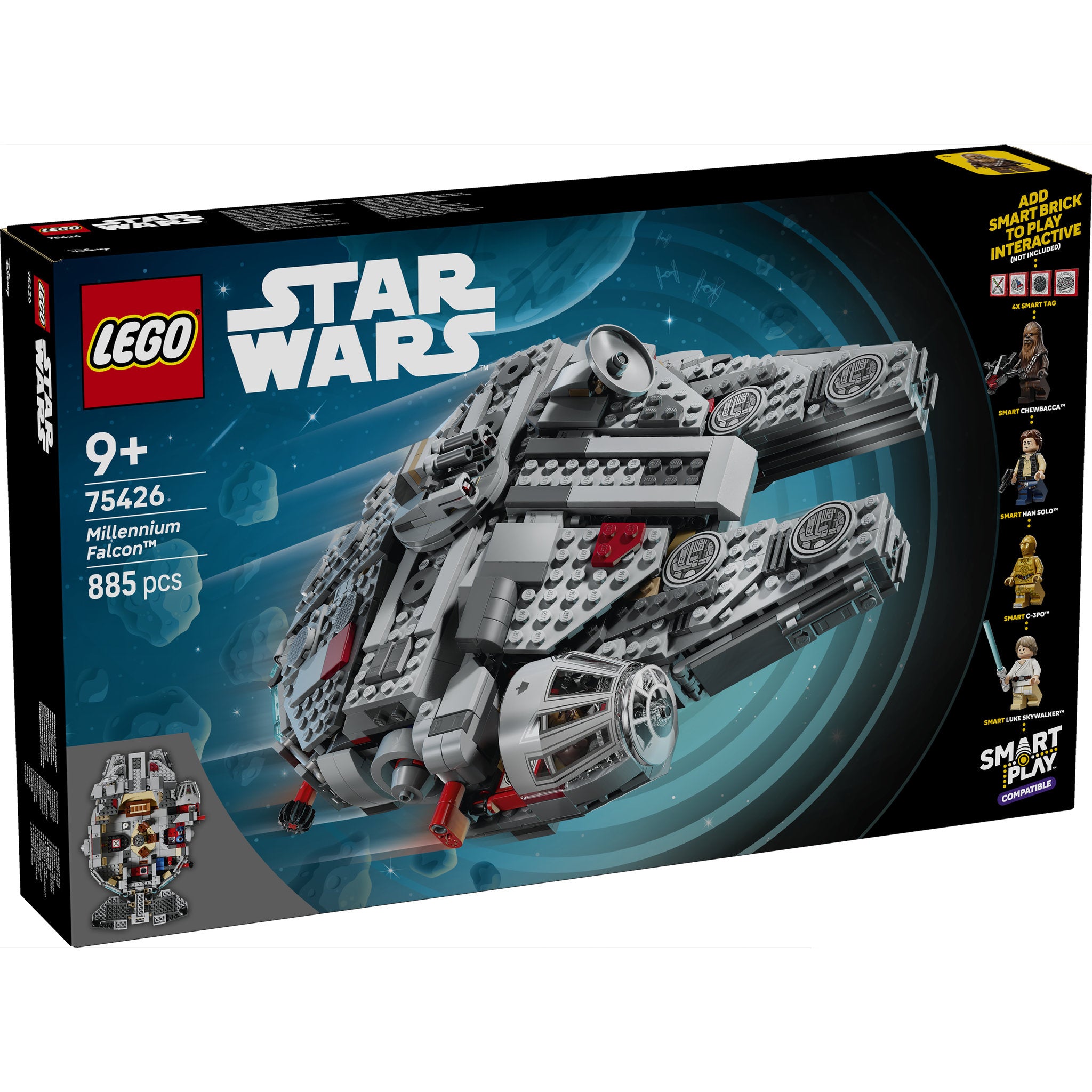 LEGO 75426 Star Wars SMART Play: Millennium Falcon - Toyworld Australia