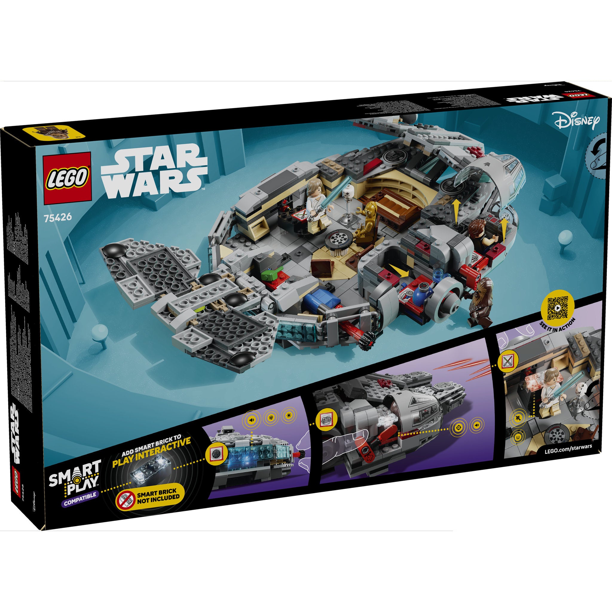 LEGO 75426 Star Wars SMART Play: Millennium Falcon - Toyworld Australia