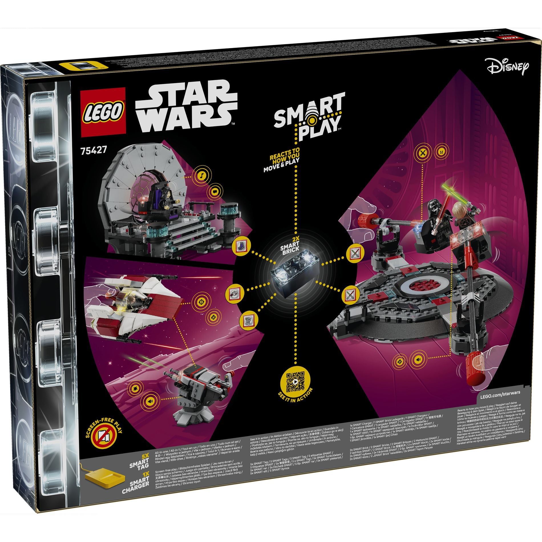 LEGO 75427 Star Wars SMART Play: Throne Room Duel & A-Wing