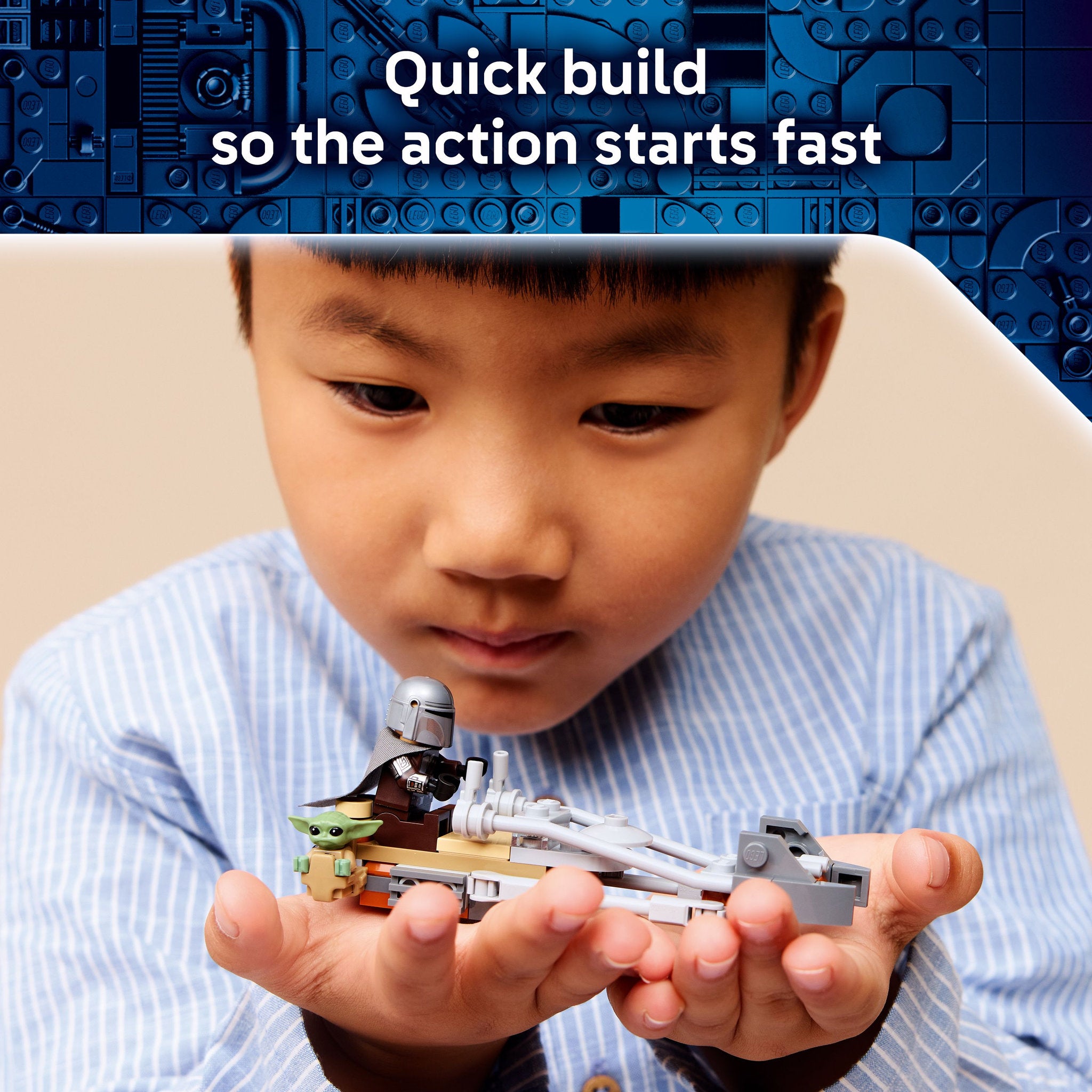 LEGO 75436 Star Wars The Mandalorian & Grogu's Speeder Bike