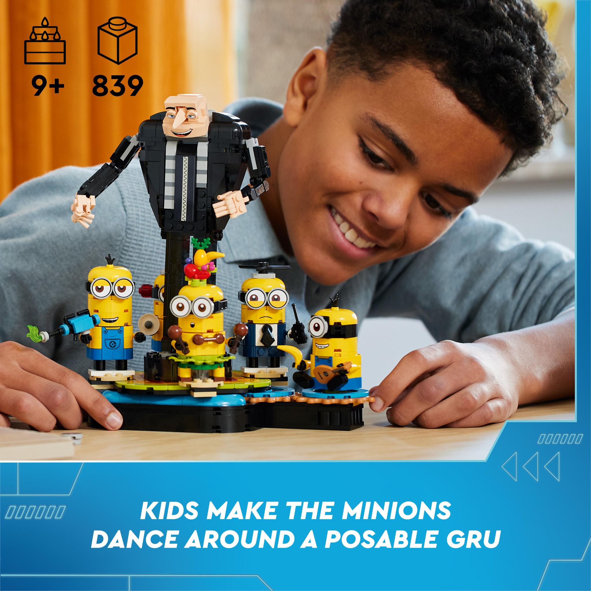 LEGO 75582 Despicable Me 4 Brick-Built Gru And Minions