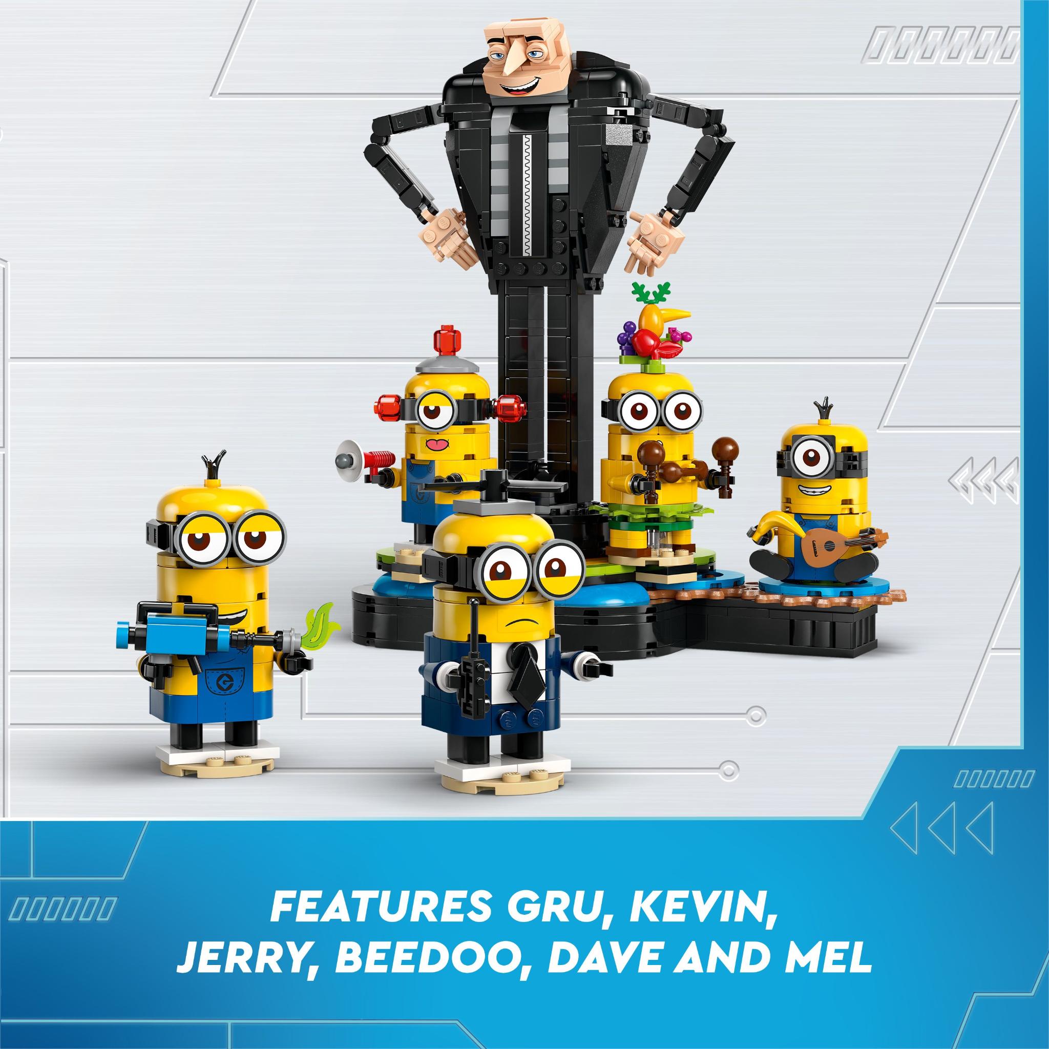 LEGO 75582 Despicable Me 4 Brick-Built Gru And Minions