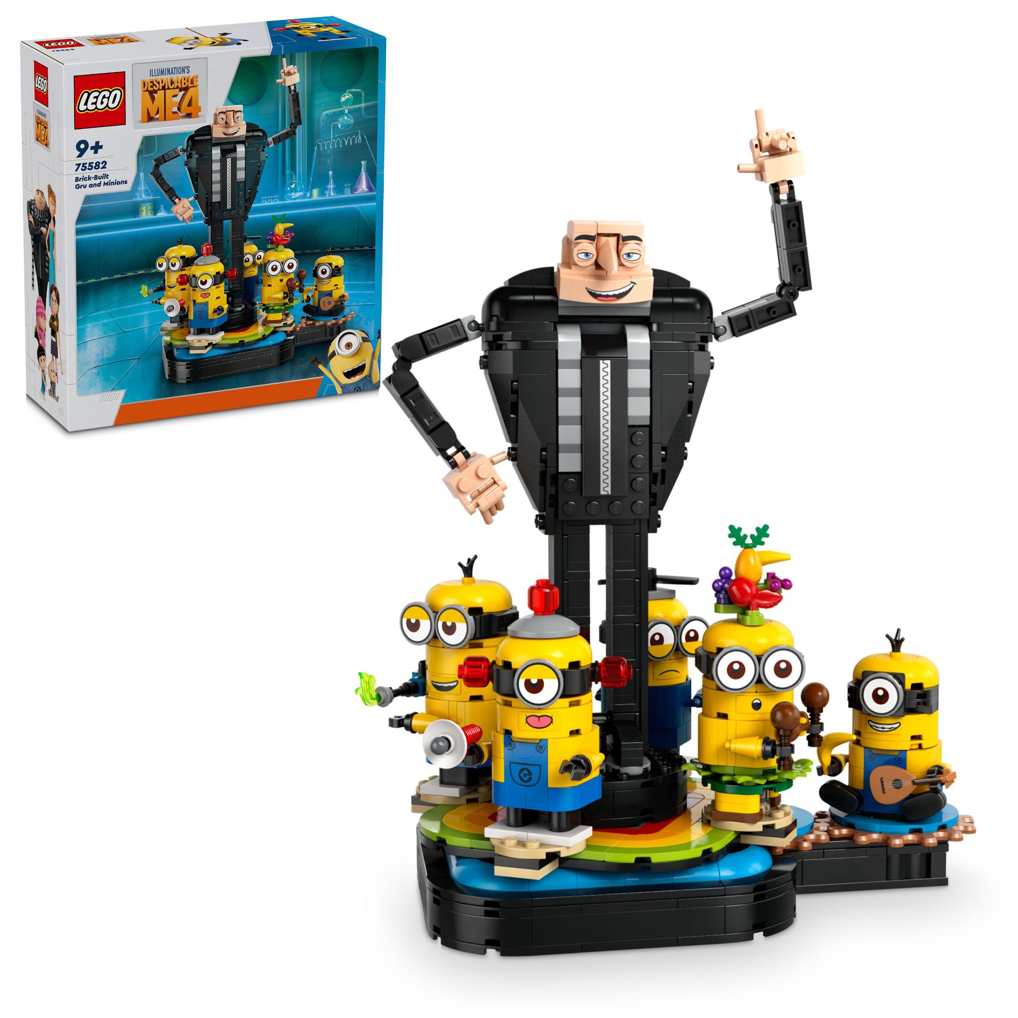 LEGO 75582 Despicable Me 4 Brick-Built Gru And Minions