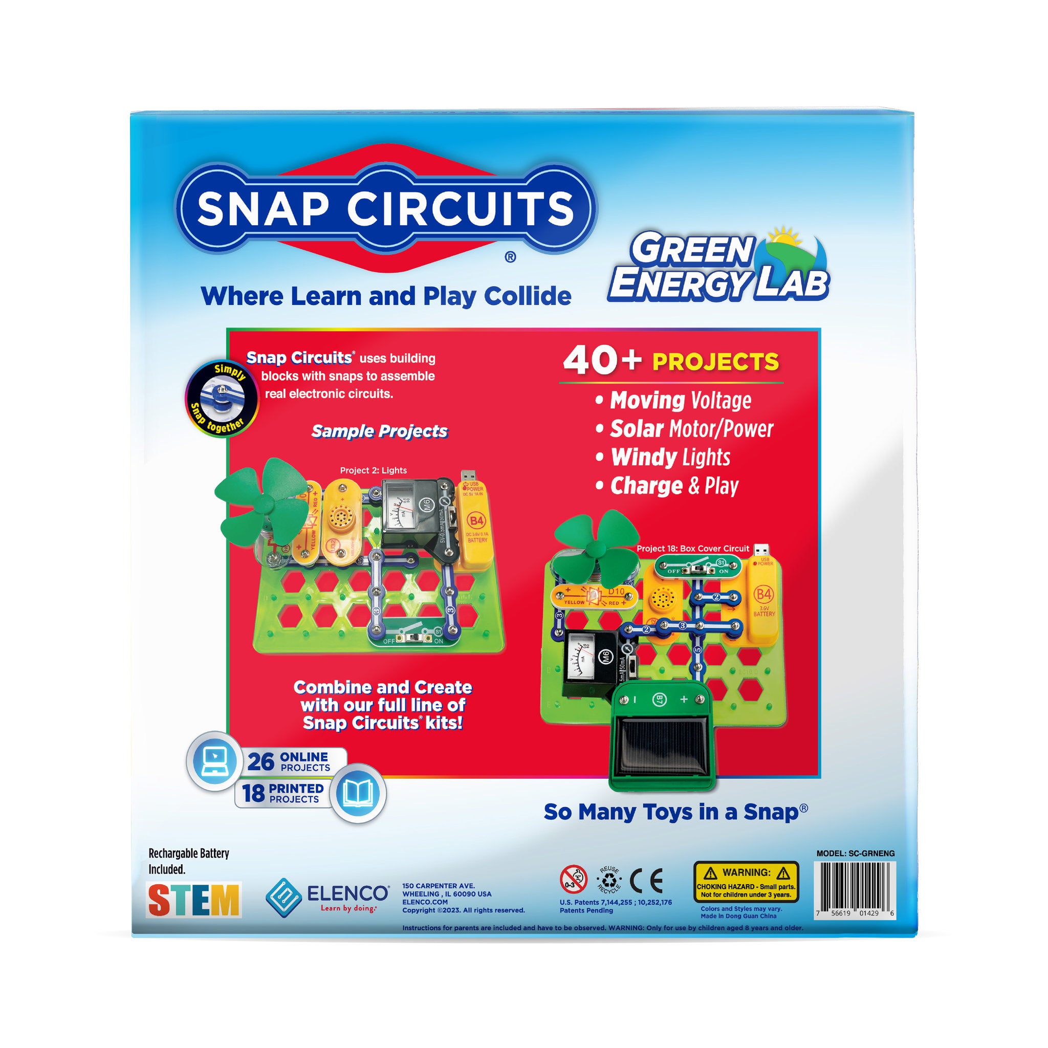 Snap Circuits Green Energy Lab Electronic Toy Set