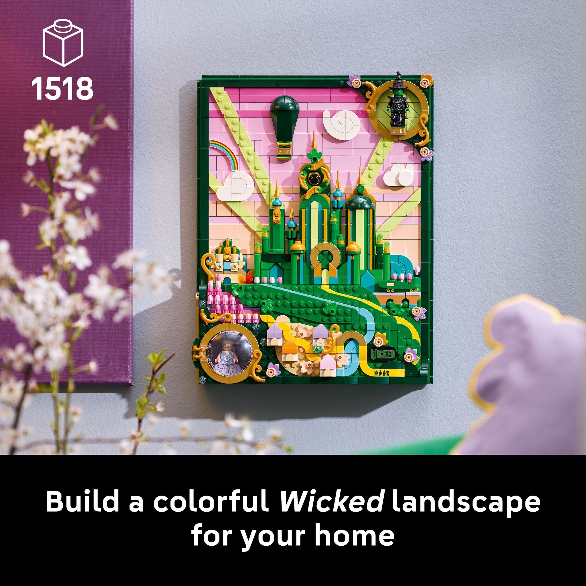 LEGO 75685 Wicked Emerald City Wall Art