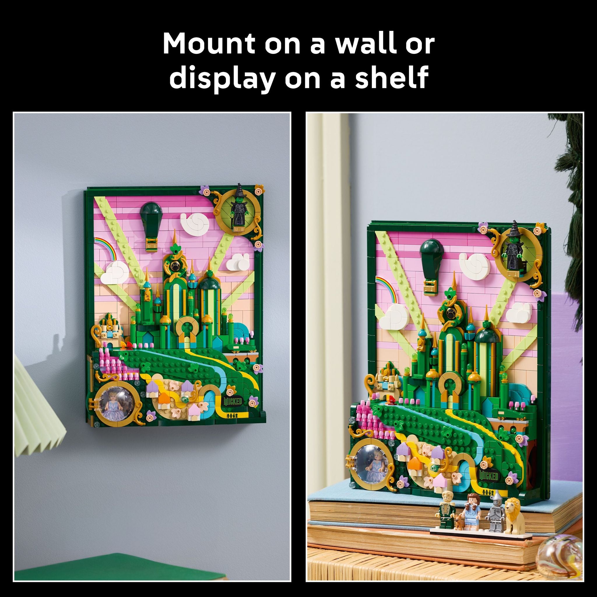 LEGO 75685 Wicked Emerald City Wall Art