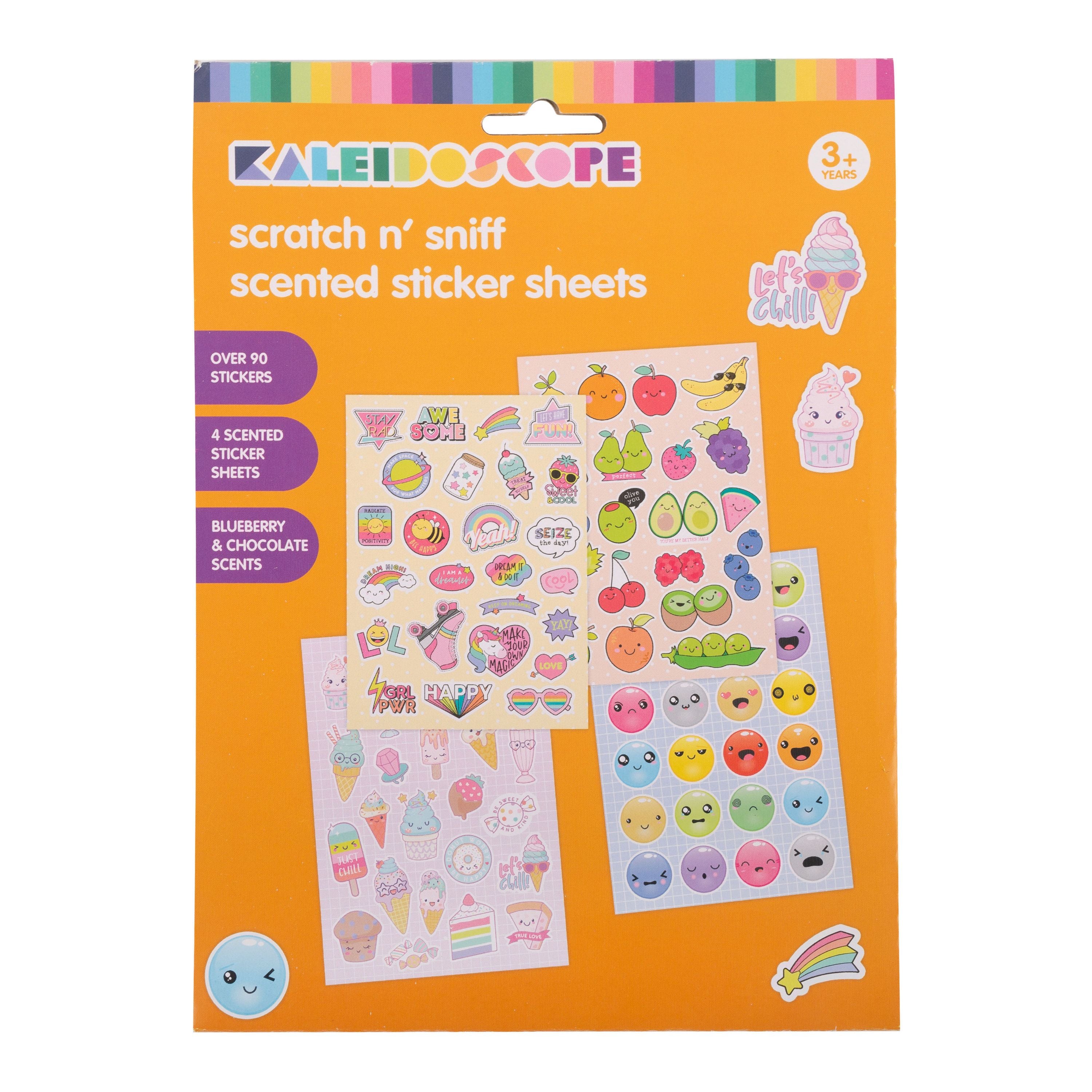 Kaleidoscope Scratch N Sniff Scented Stickers 4 Sheets