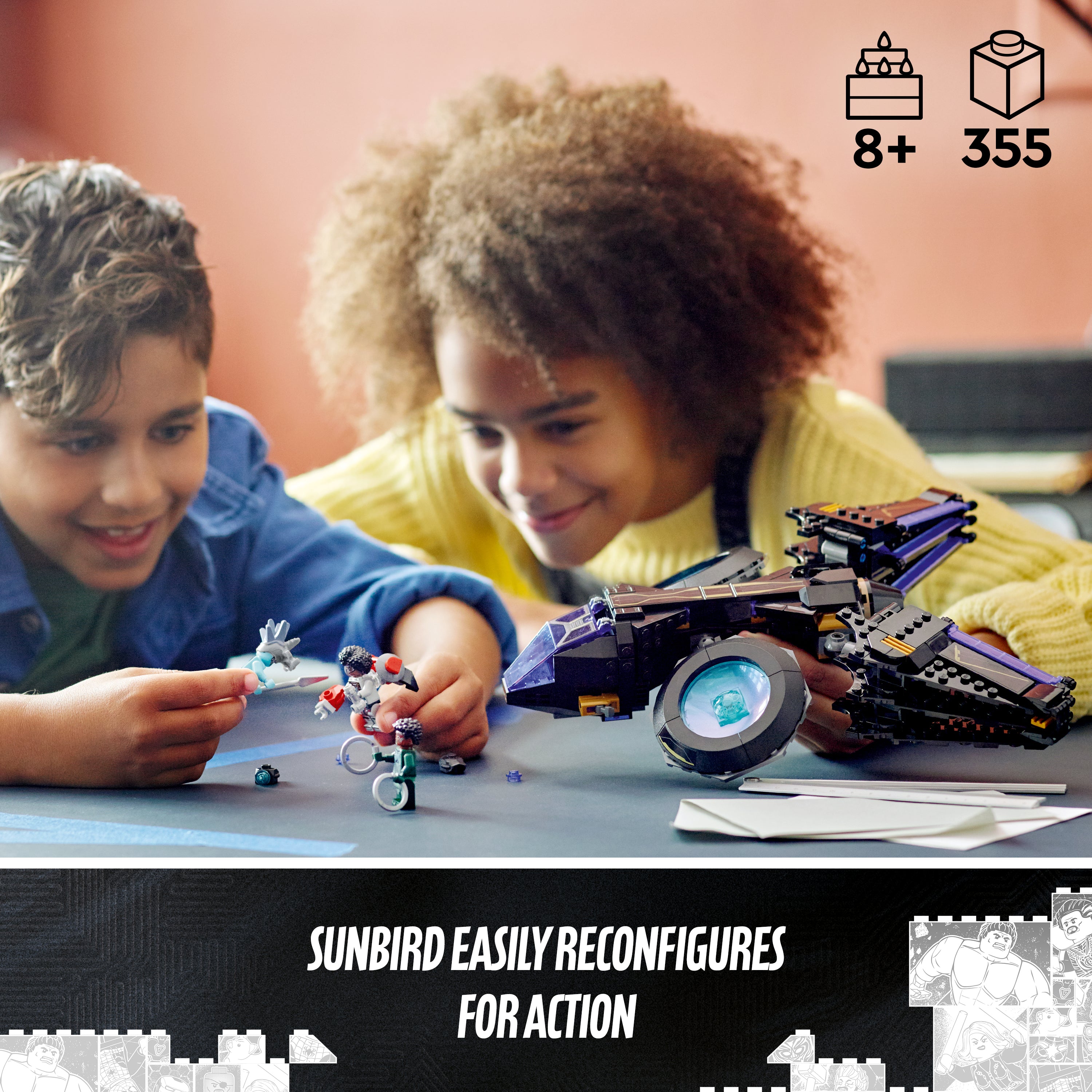 LEGO 76211 Super Heroes Marvel Black Panther Shuri's Sunbird