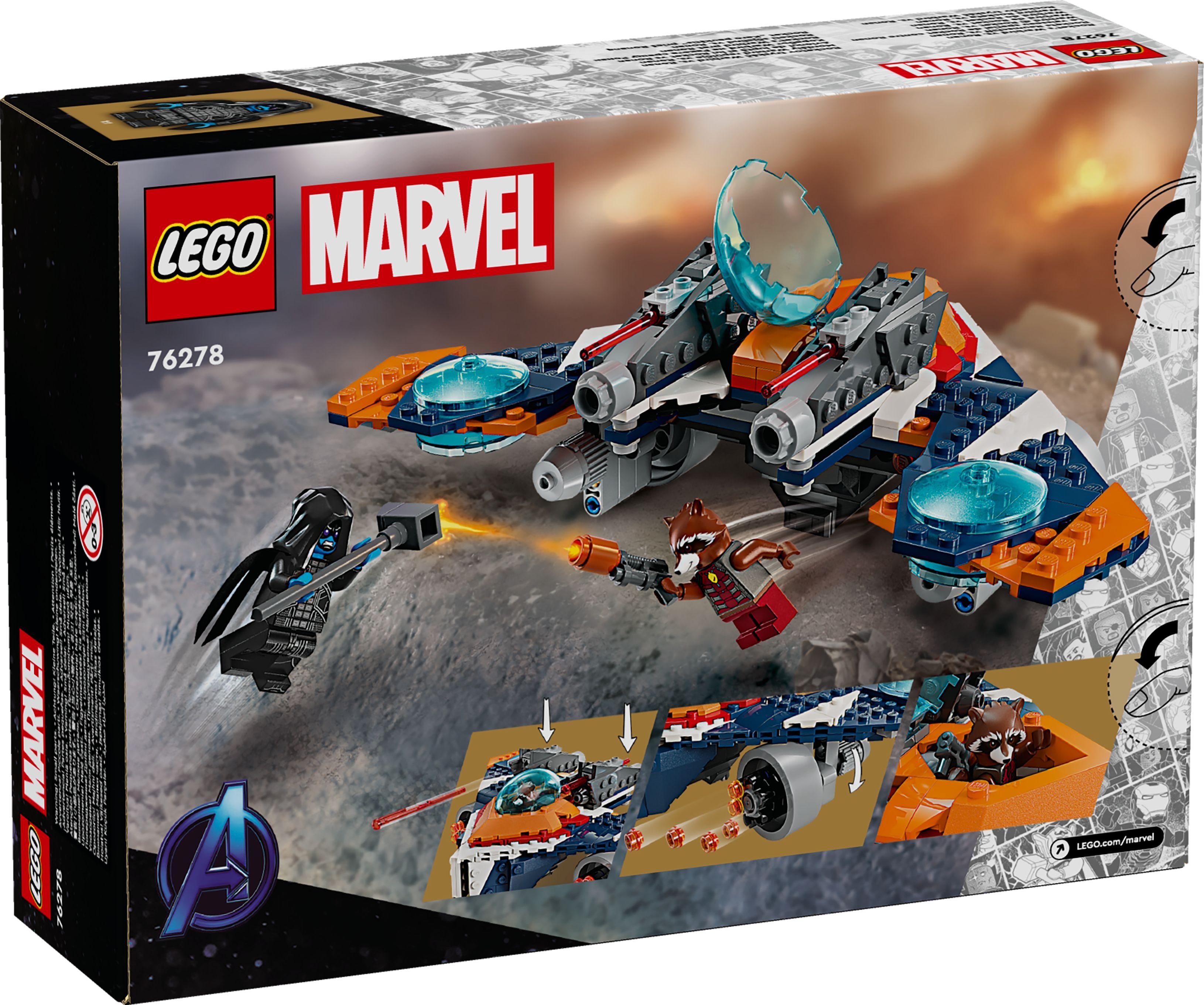 LEGO 76278 Marvel Rockets Warbird Vs. Ronan