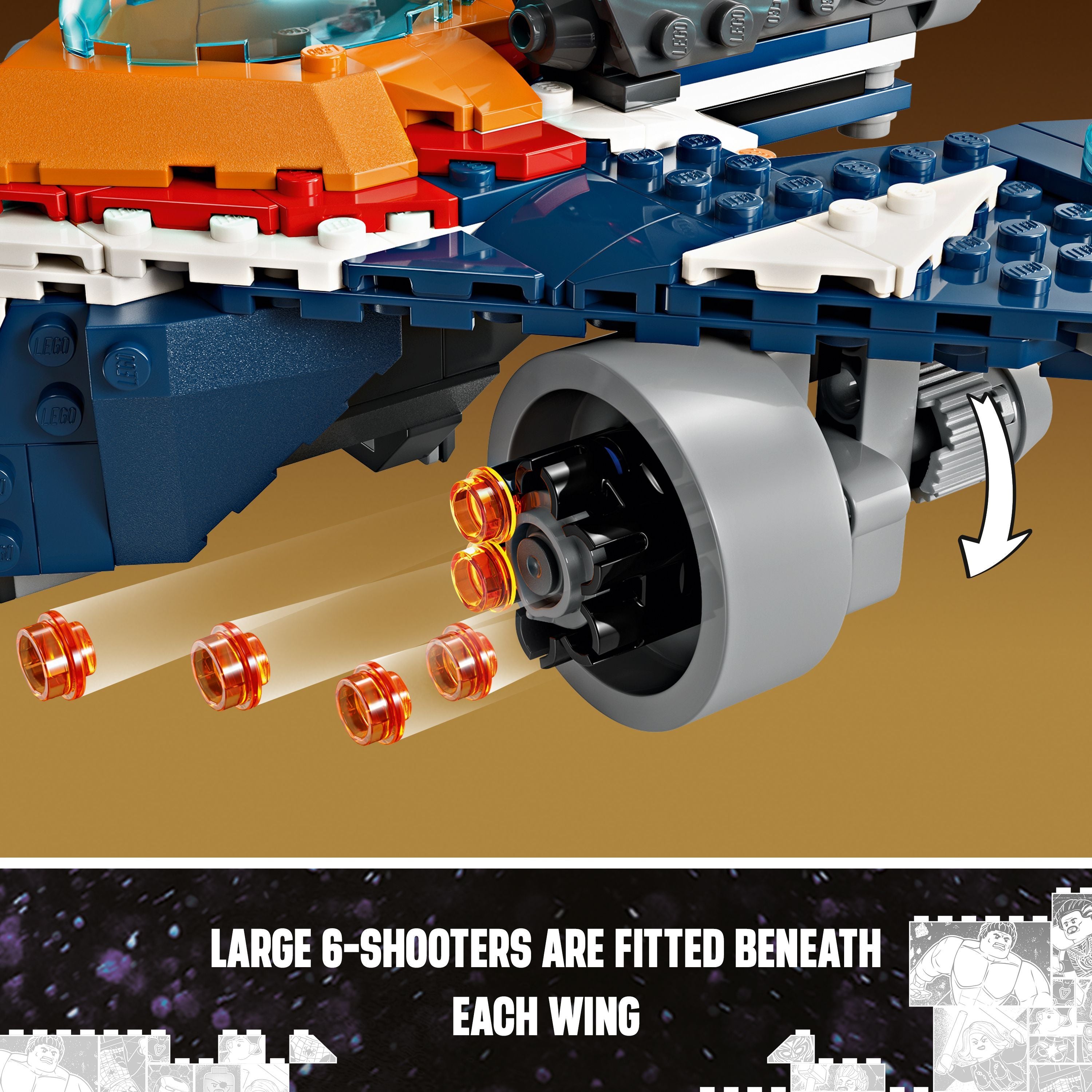 LEGO 76278 Marvel Rockets Warbird Vs. Ronan