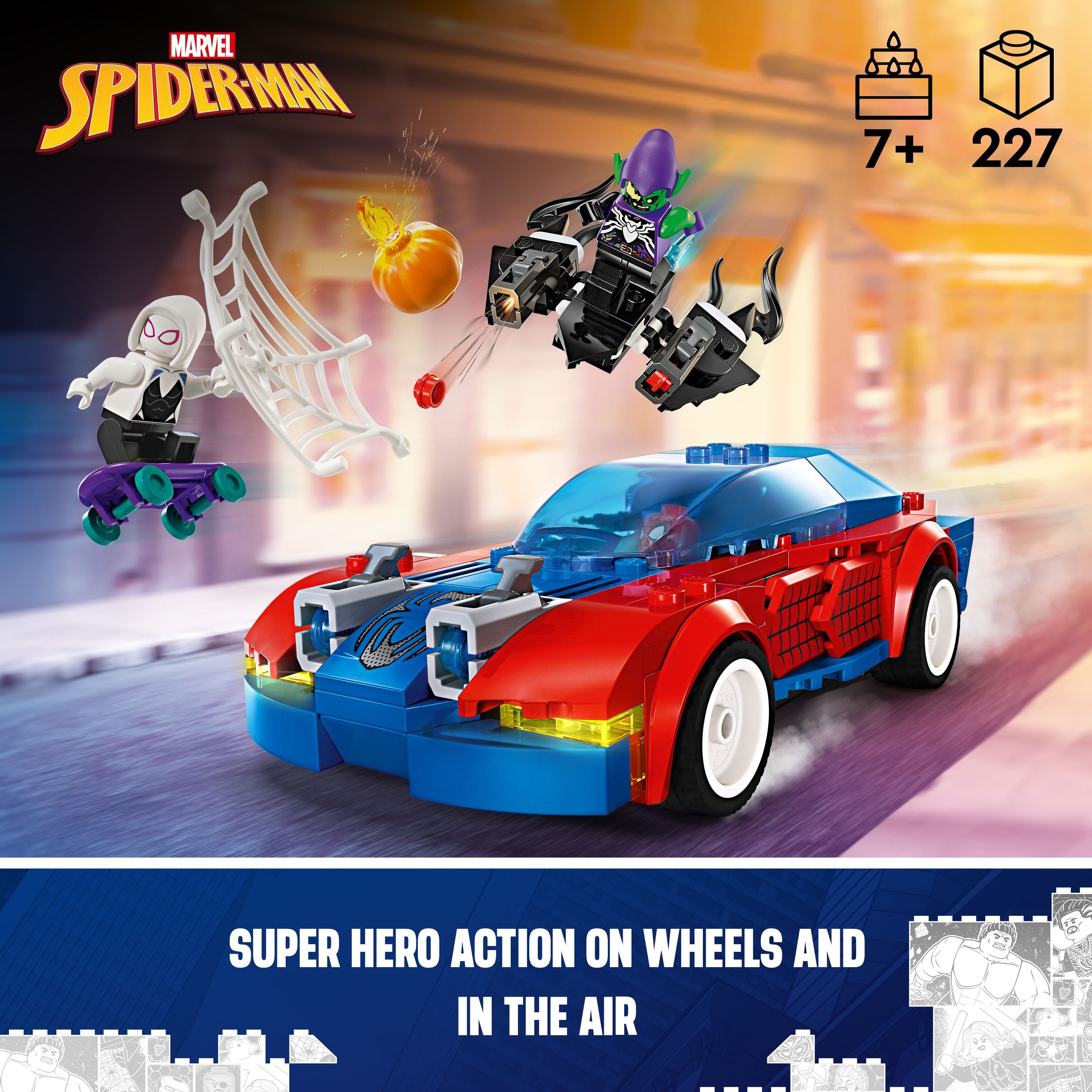 LEGO 76279 Marvel Spider-Man Race Car & Venom Green Goblin