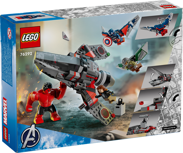LEGO 76292 Super Heroes Captain America Vs. Red Hulk Battle