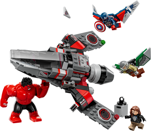 LEGO 76292 Super Heroes Captain America Vs. Red Hulk Battle