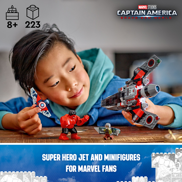 LEGO 76292 Super Heroes Captain America Vs. Red Hulk Battle