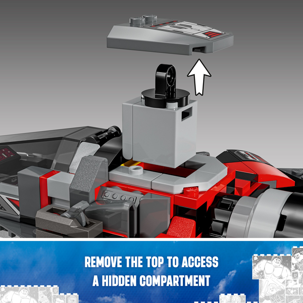 LEGO 76292 Super Heroes Captain America Vs. Red Hulk Battle