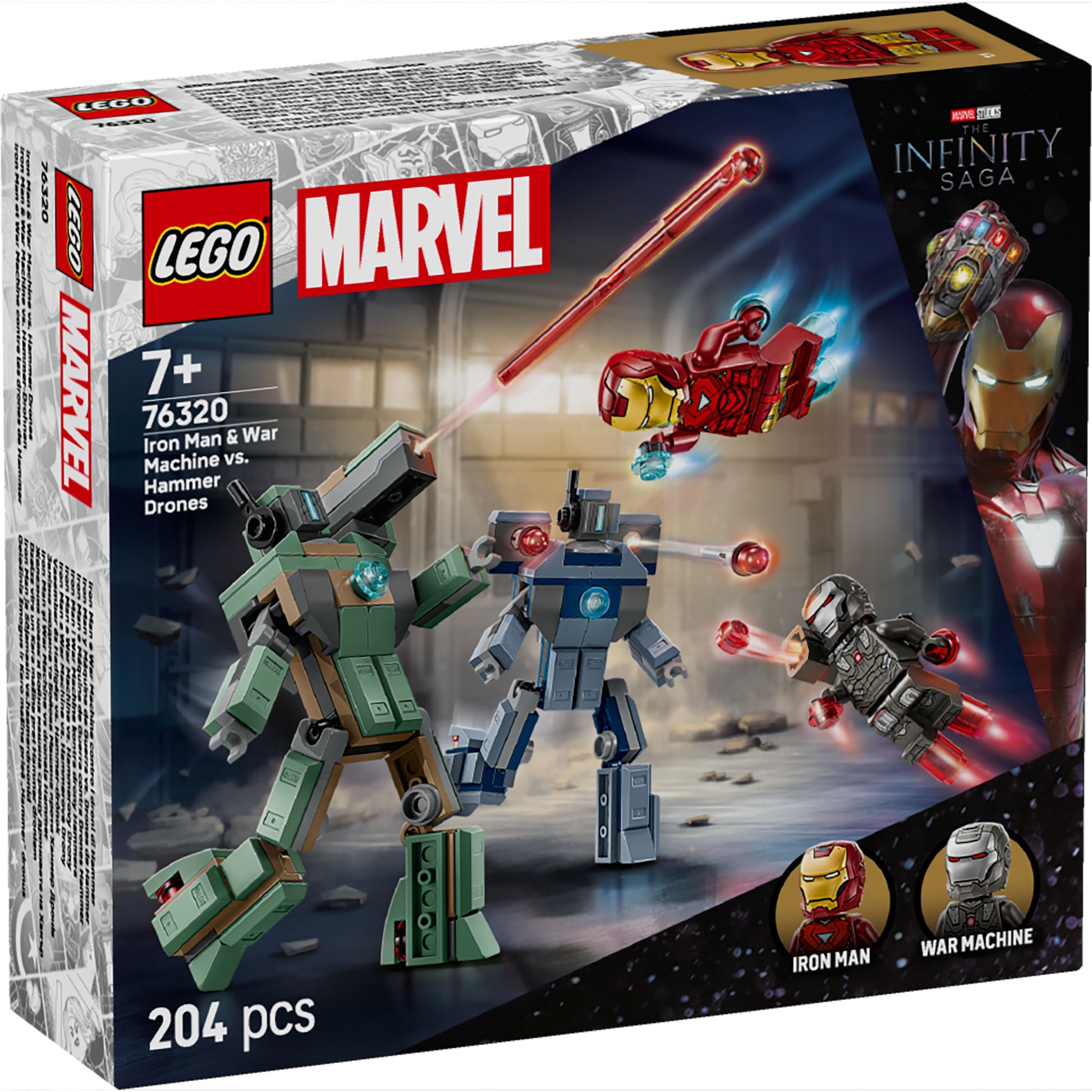 LEGO 76320 Marvel Iron Man & War Machine vs. Hammer Drones - Toyworld Australia